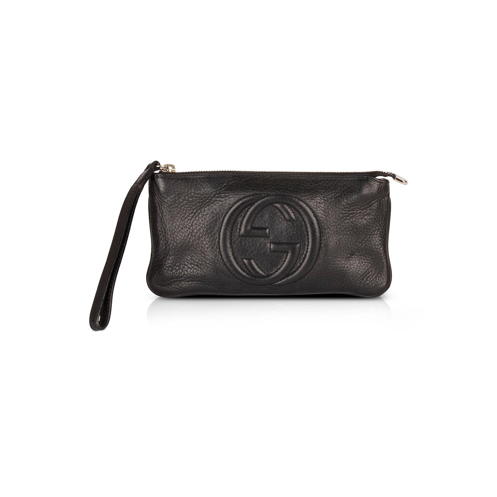 Gucci Leather Soho Wristlet