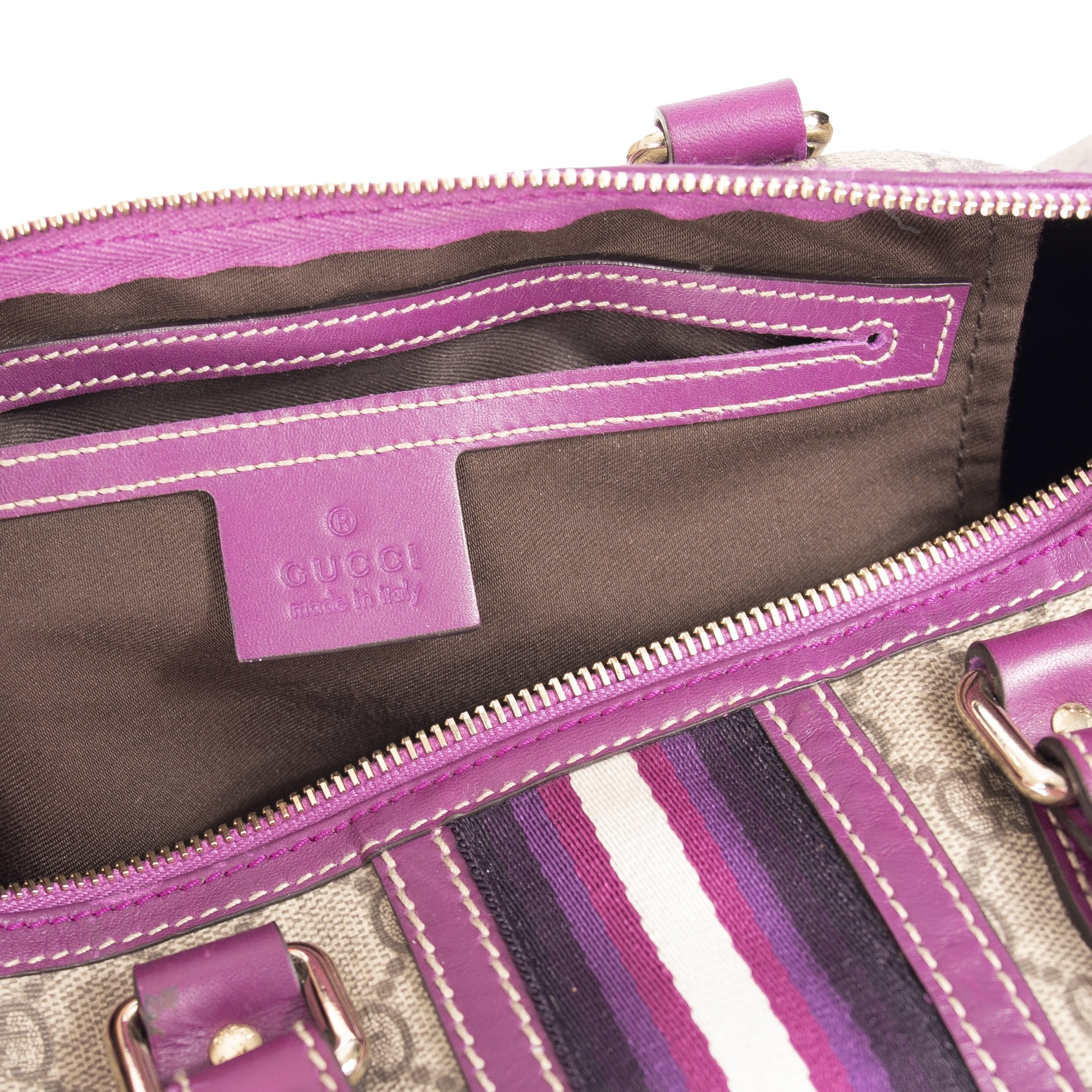 Gucci Limited Edition Medium GG Plus Web Joy Boston Bag