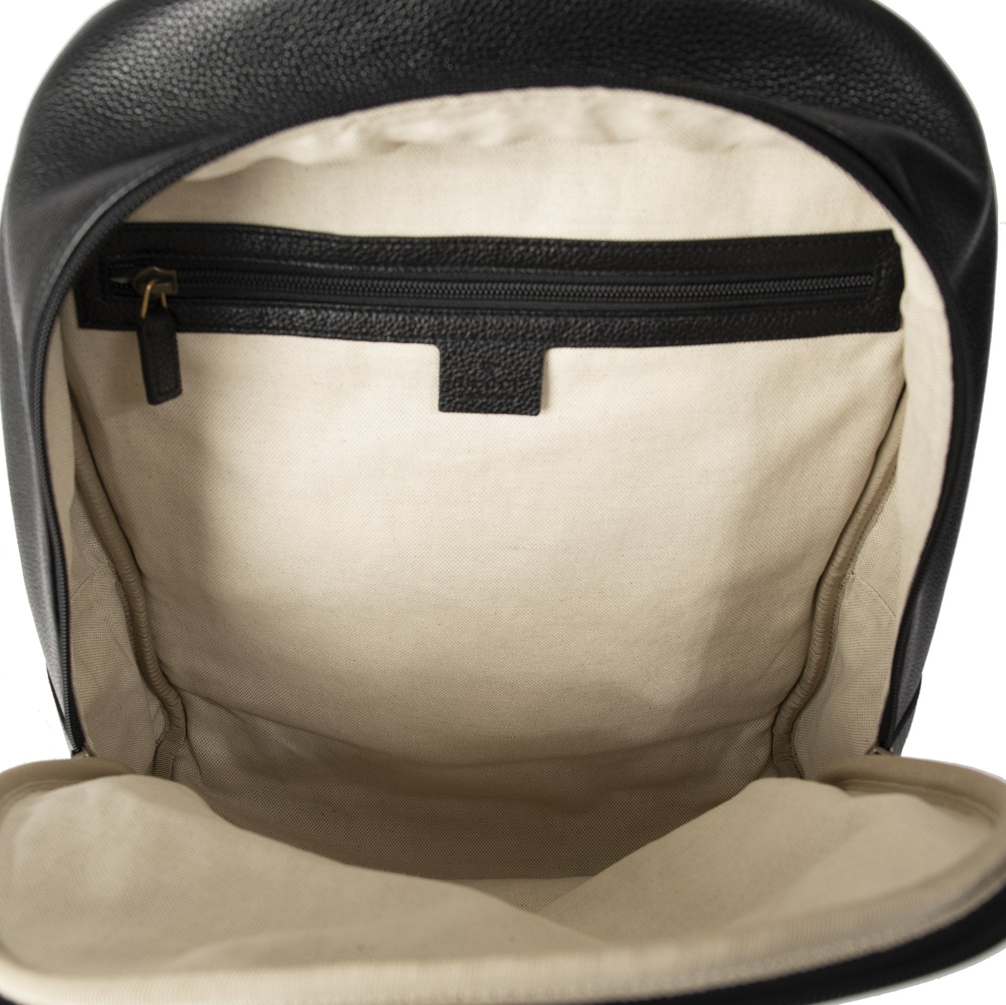 Gucci Logo Print Leather Backpack