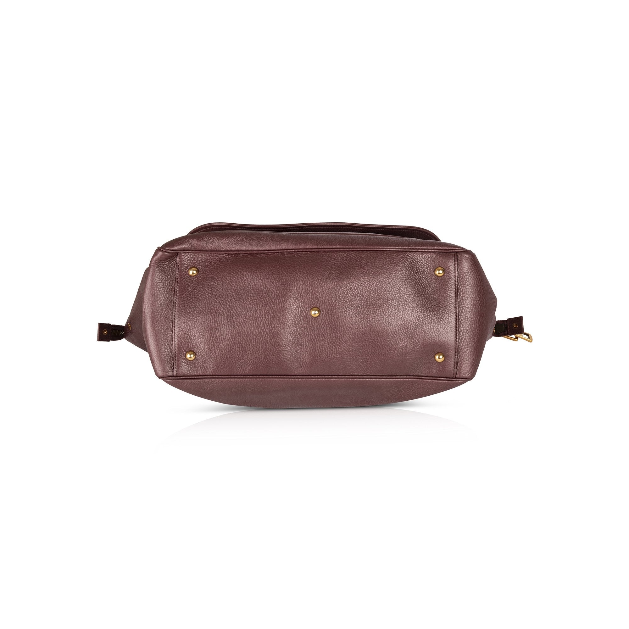Gucci Medium 1973 Burgundy Leather Top Handle Bag