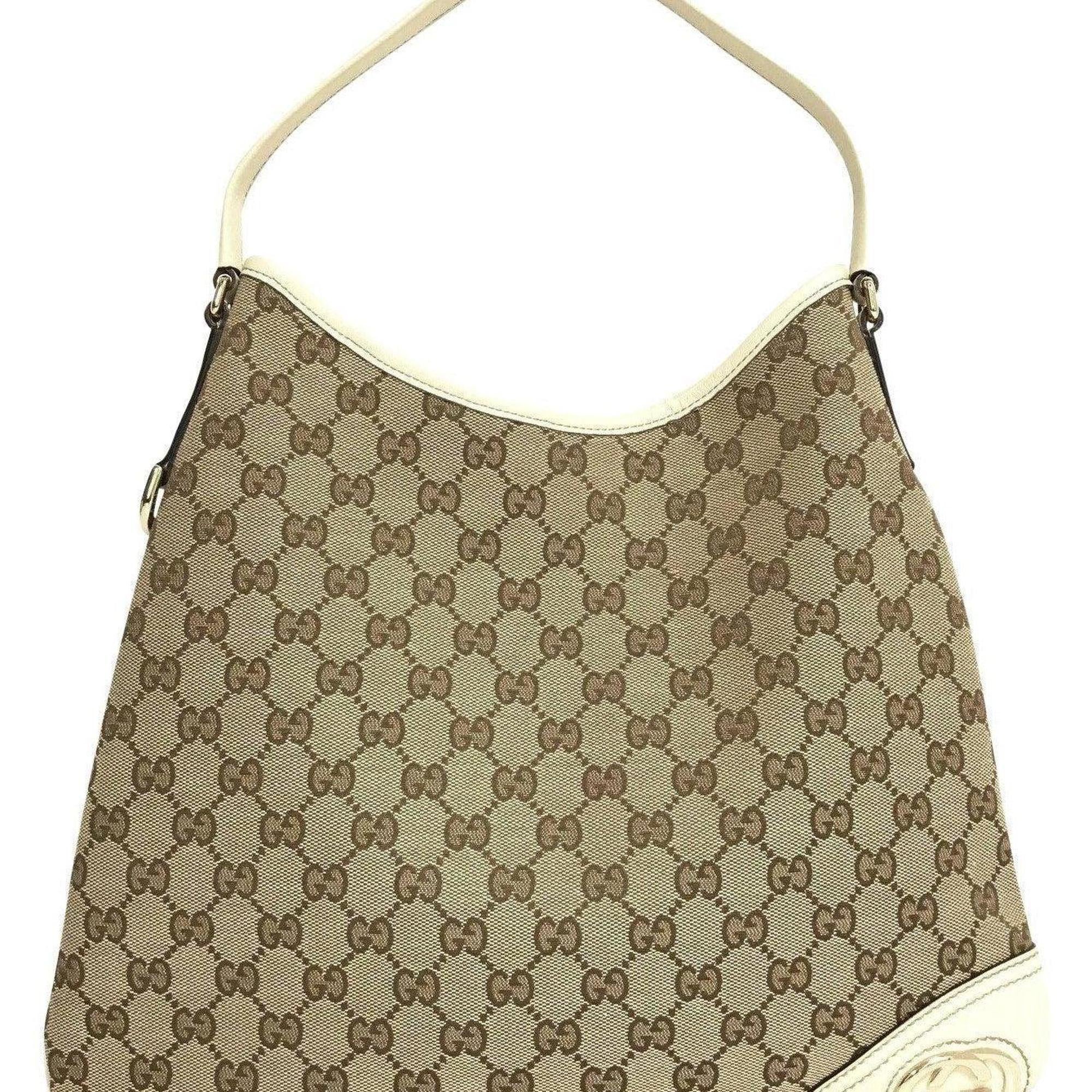 Gucci Medium Britt Hobo Signature GG Canvas Shoulder Bag