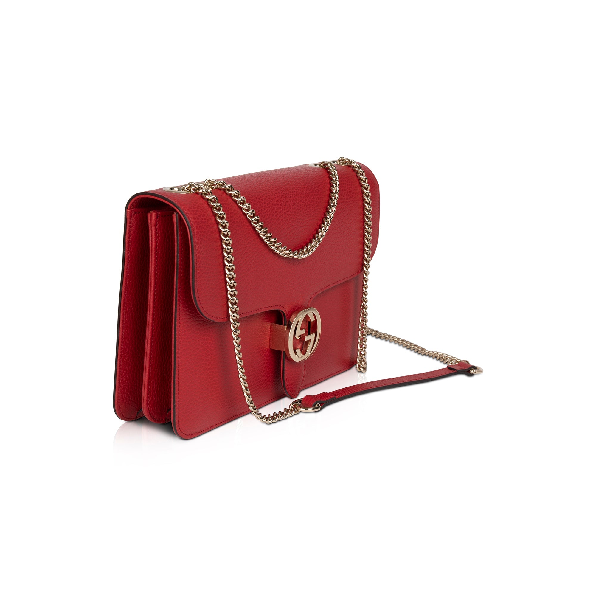 Gucci Medium Dollar Interlocking GG Shoulder Bag w/ Box