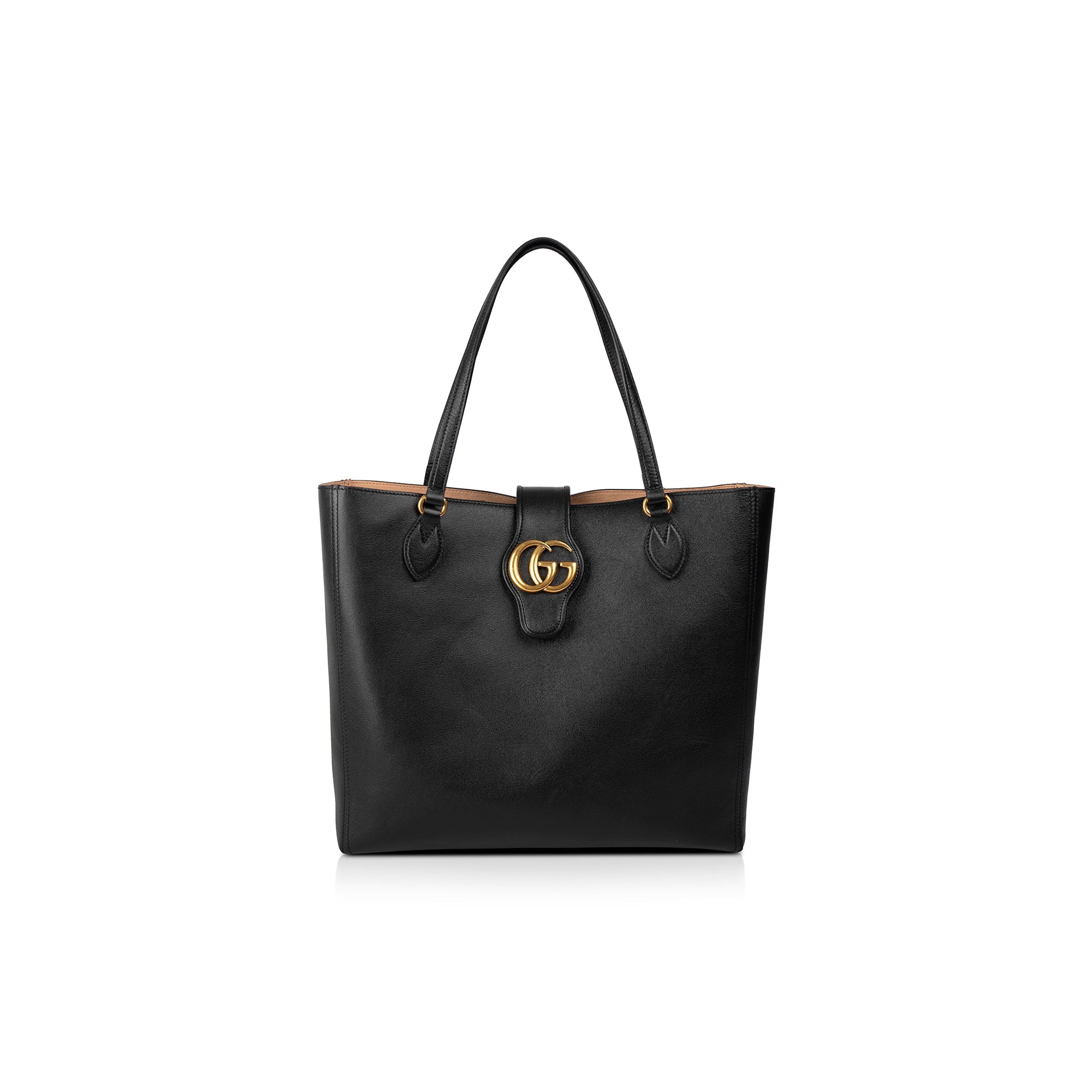 Gucci Medium Double G Leather Tote w/ Box