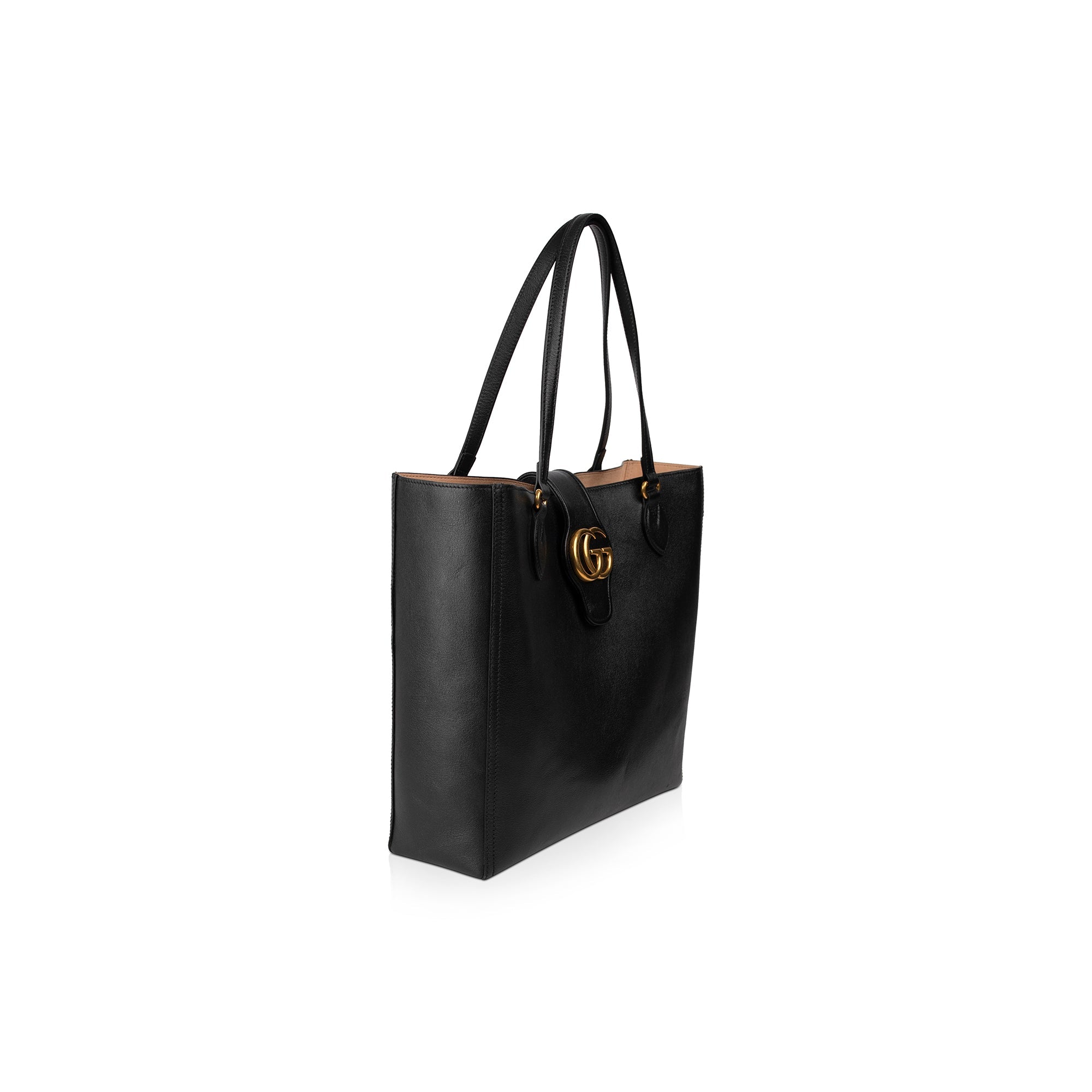 Gucci Medium Double G Leather Tote w/ Box