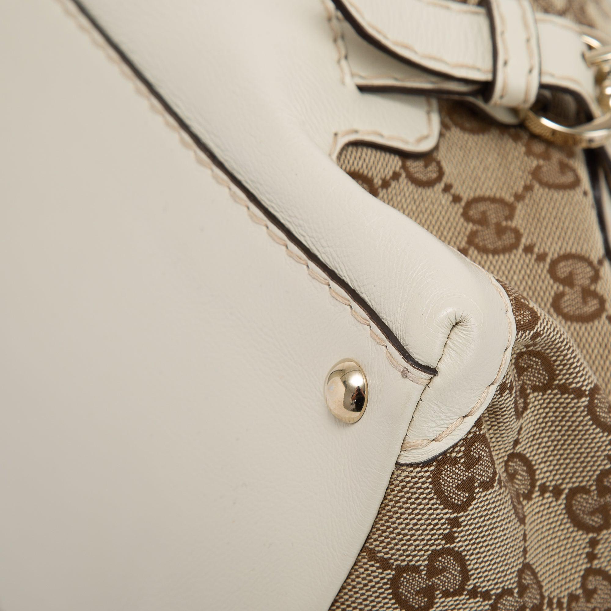 Gucci Medium GG Canvas Horsebit Nail Boston Bag