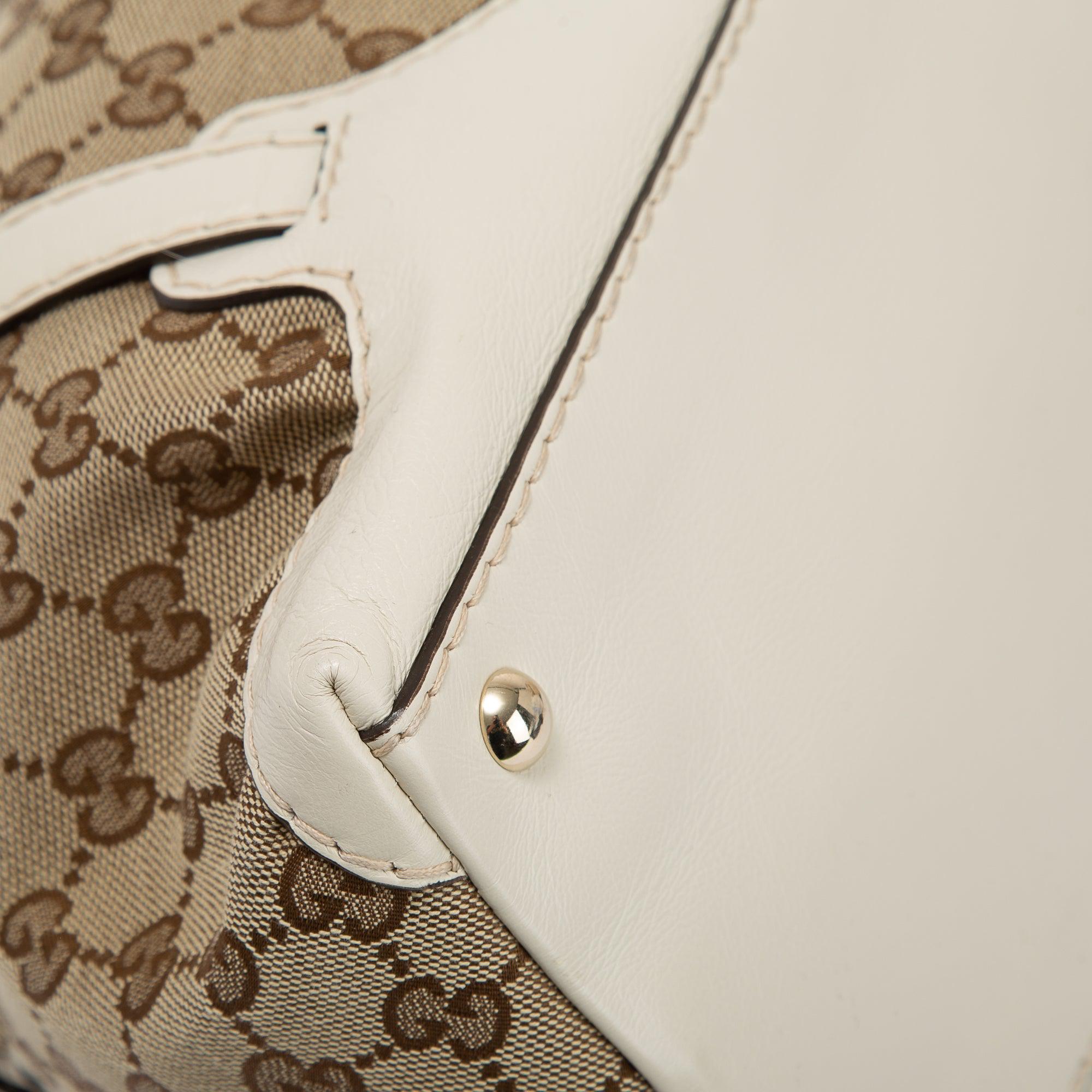 Gucci Medium GG Canvas Horsebit Nail Boston Bag