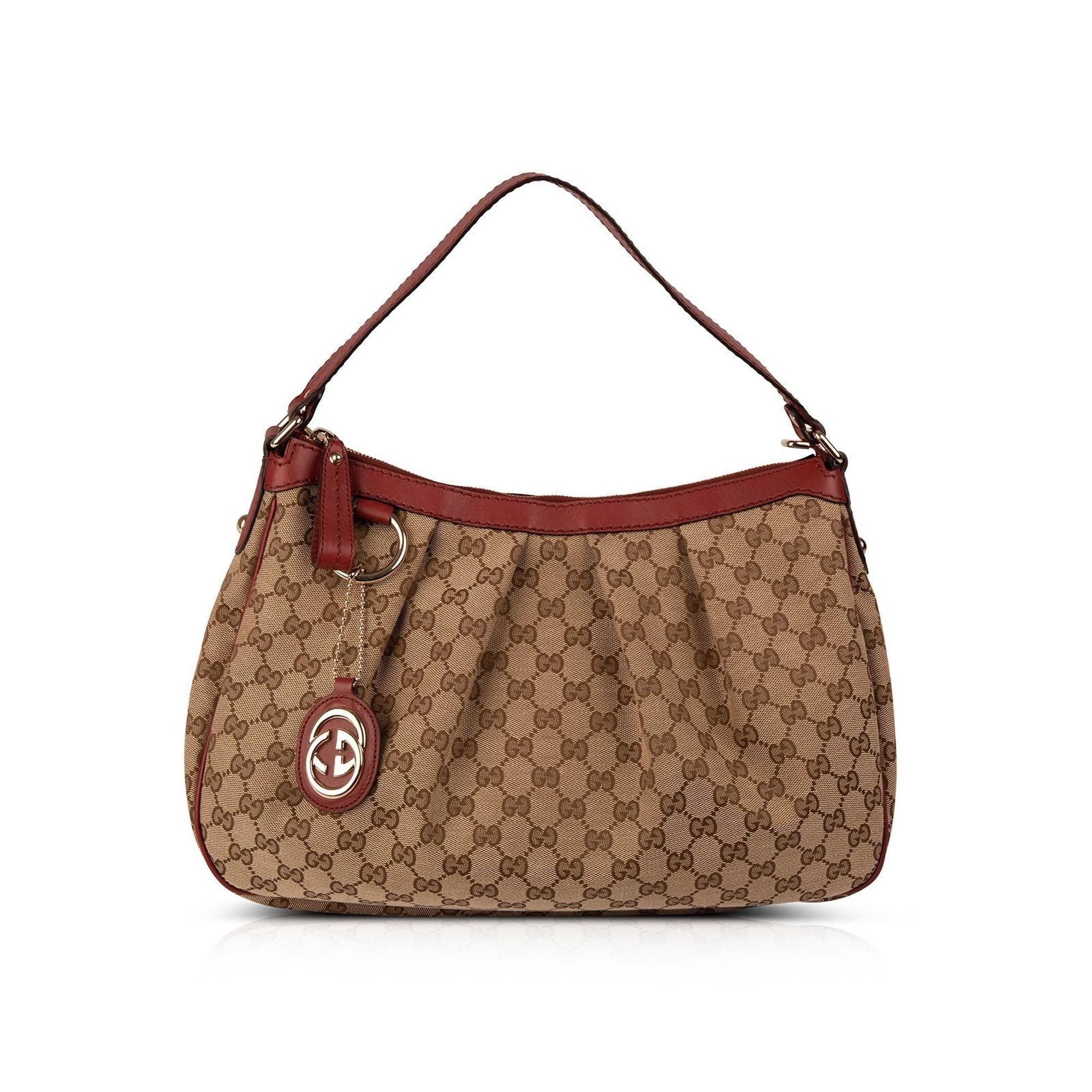 Gucci Medium GG Canvas Sukey Hobo