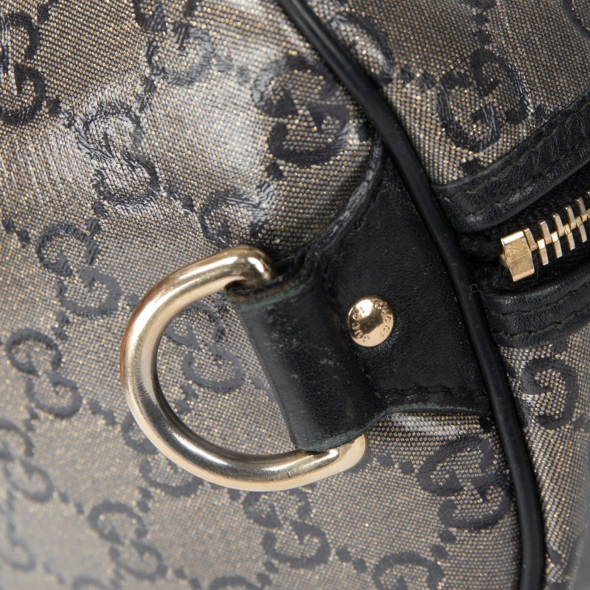 Gucci Medium GG Crystal Joy Boston Bag w/ Strap