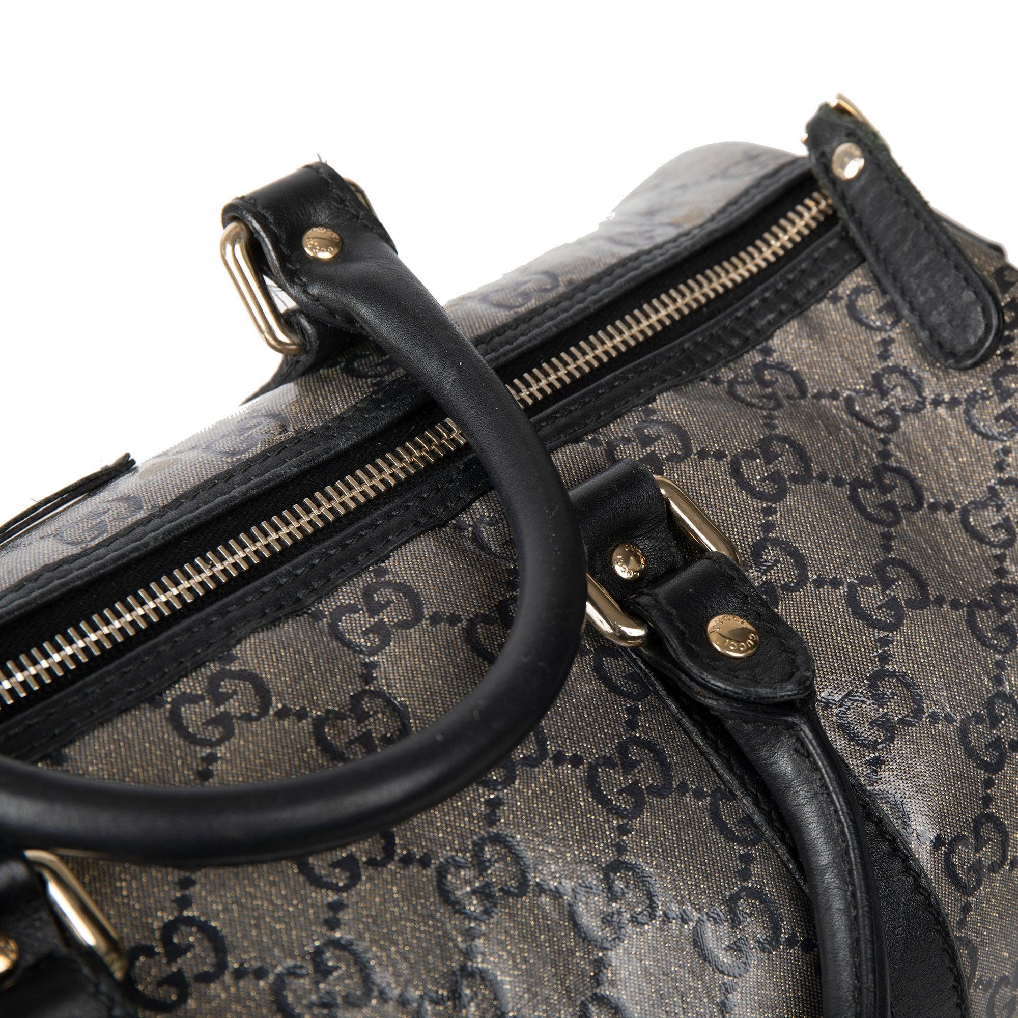 Gucci Medium GG Crystal Joy Boston Bag w/ Strap