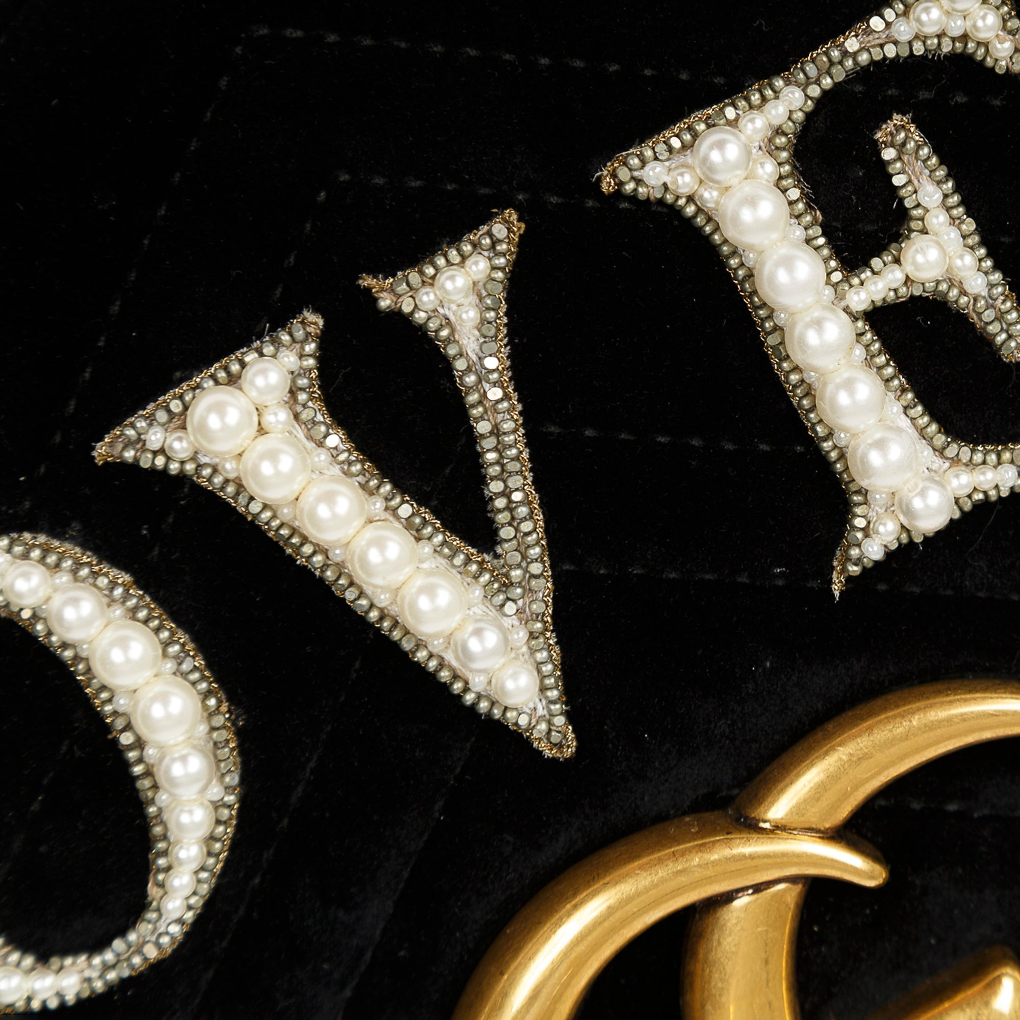 Gucci Medium GG Marmont Matelasse Velvet Loved Shoulder Bag