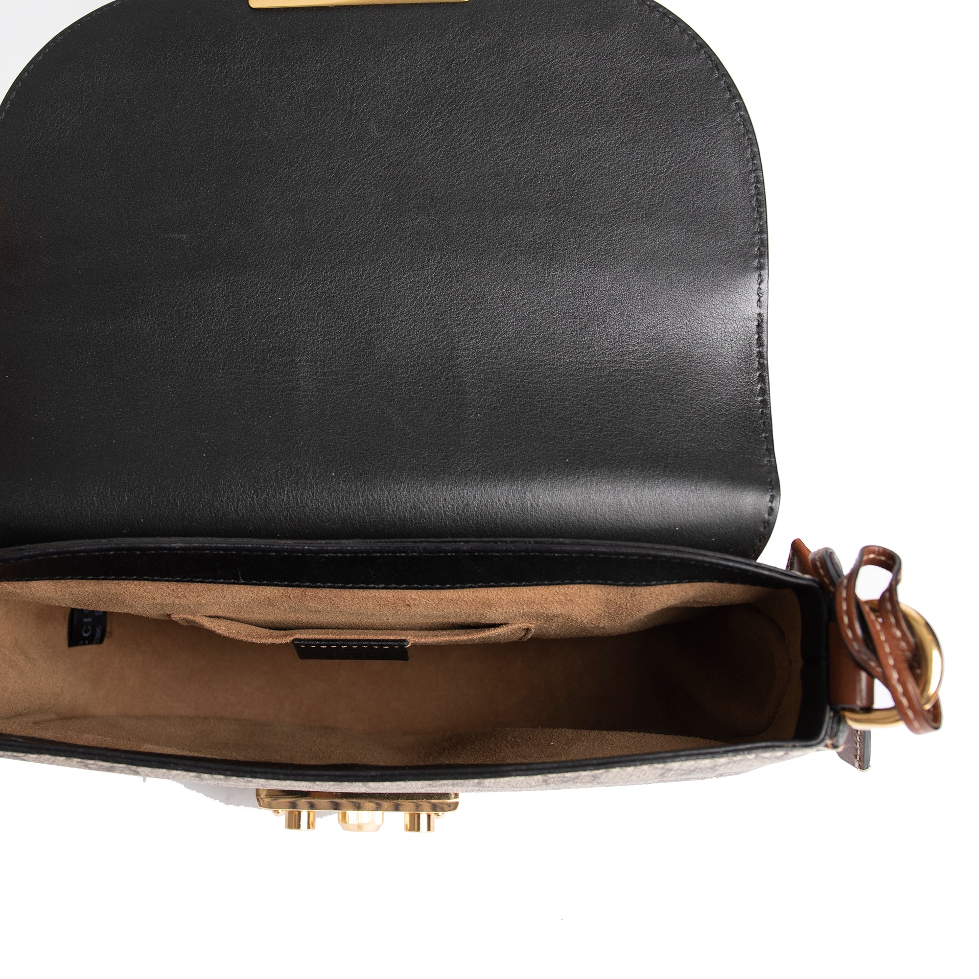 Gucci Medium GG Supreme Padlock Crossbody Bag