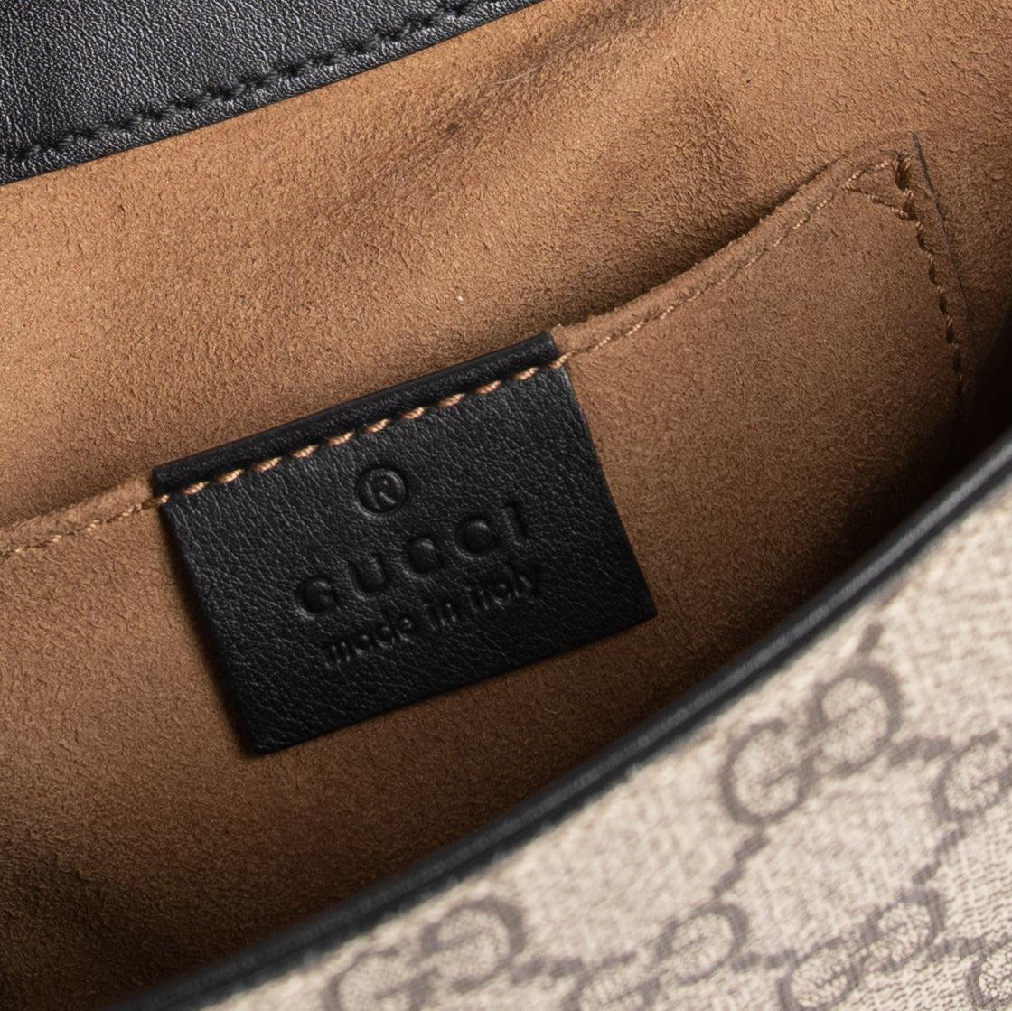Gucci Medium GG Supreme Padlock Crossbody Bag