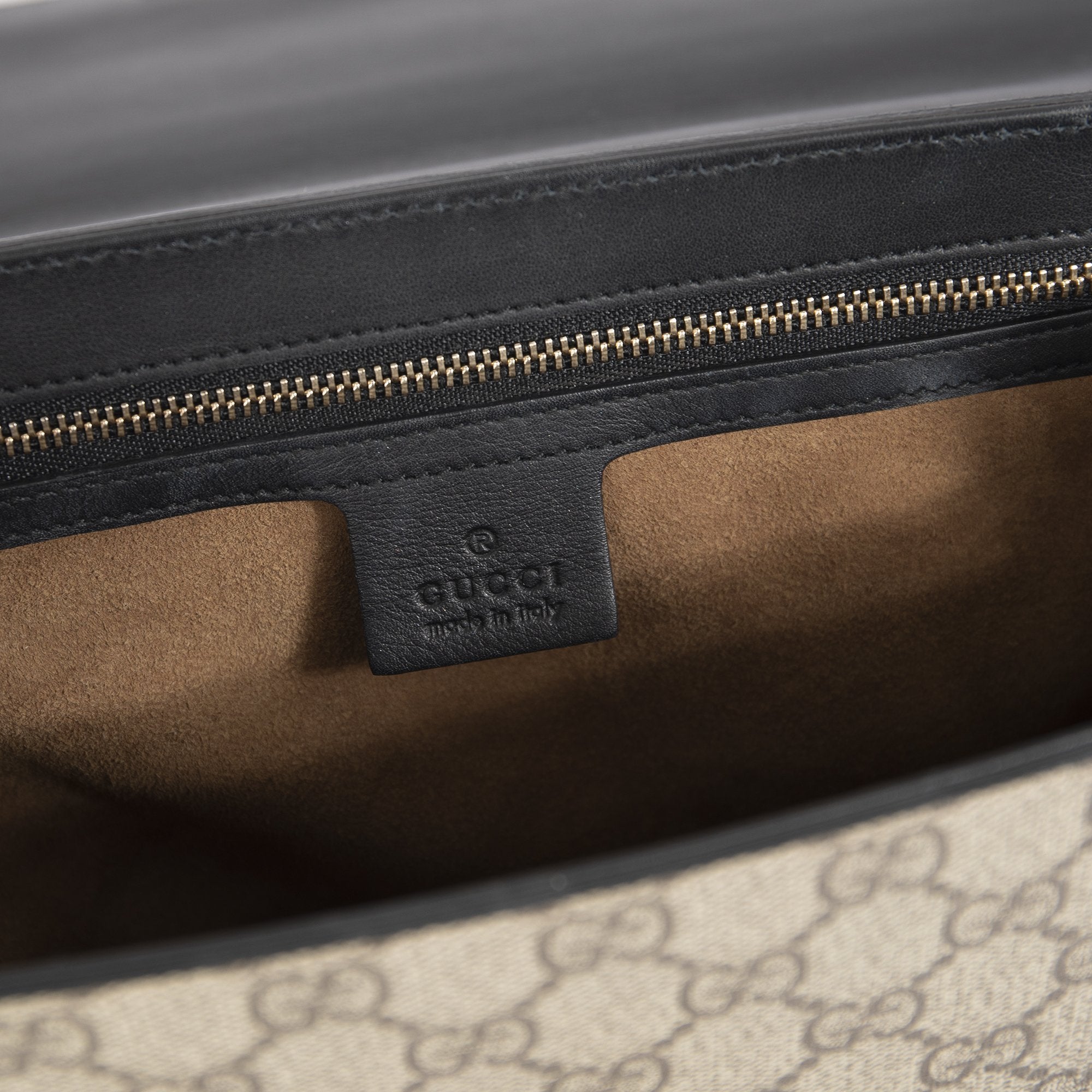 Gucci Medium GG Supreme Padlock Shoulder Bag