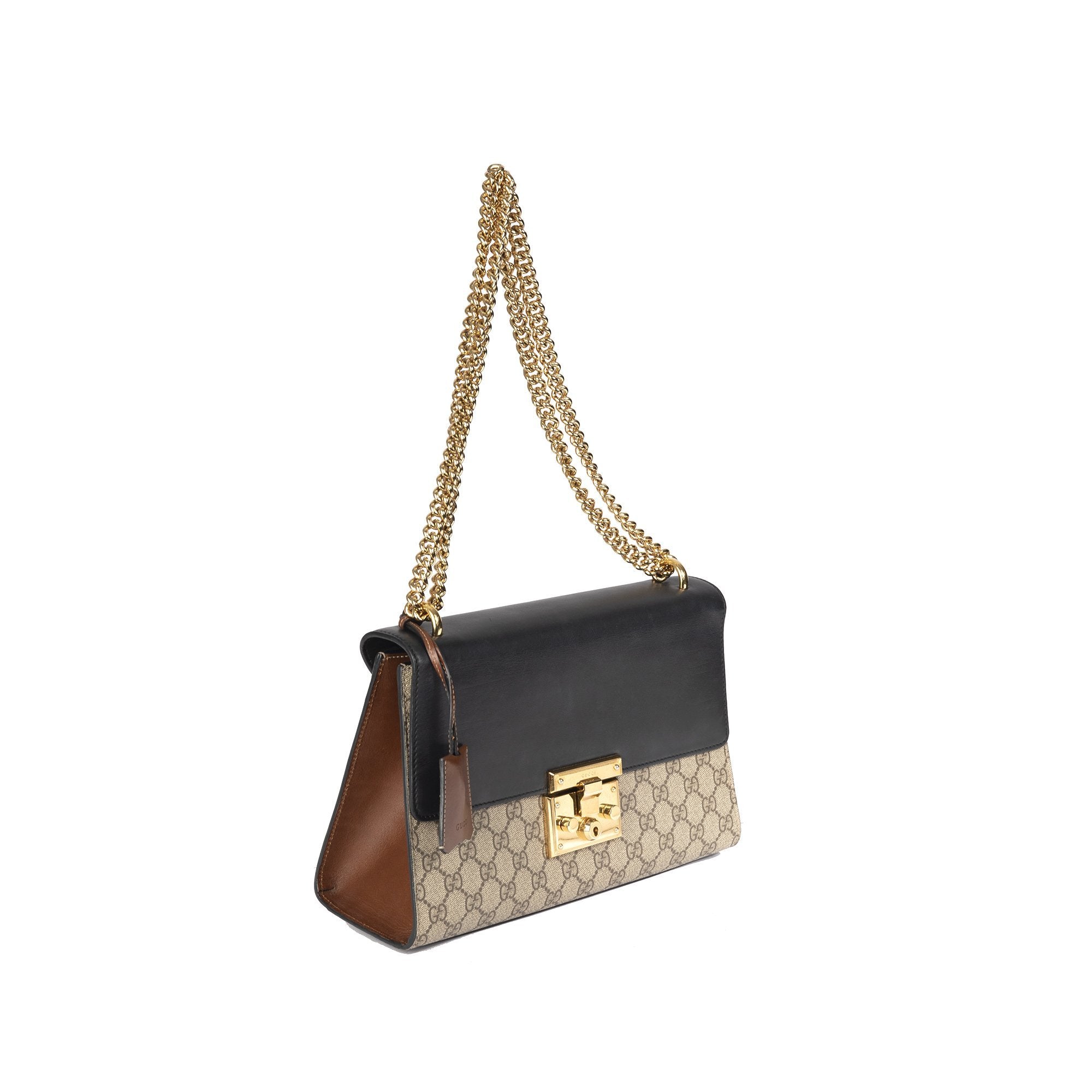 Gucci Medium GG Supreme Padlock Shoulder Bag