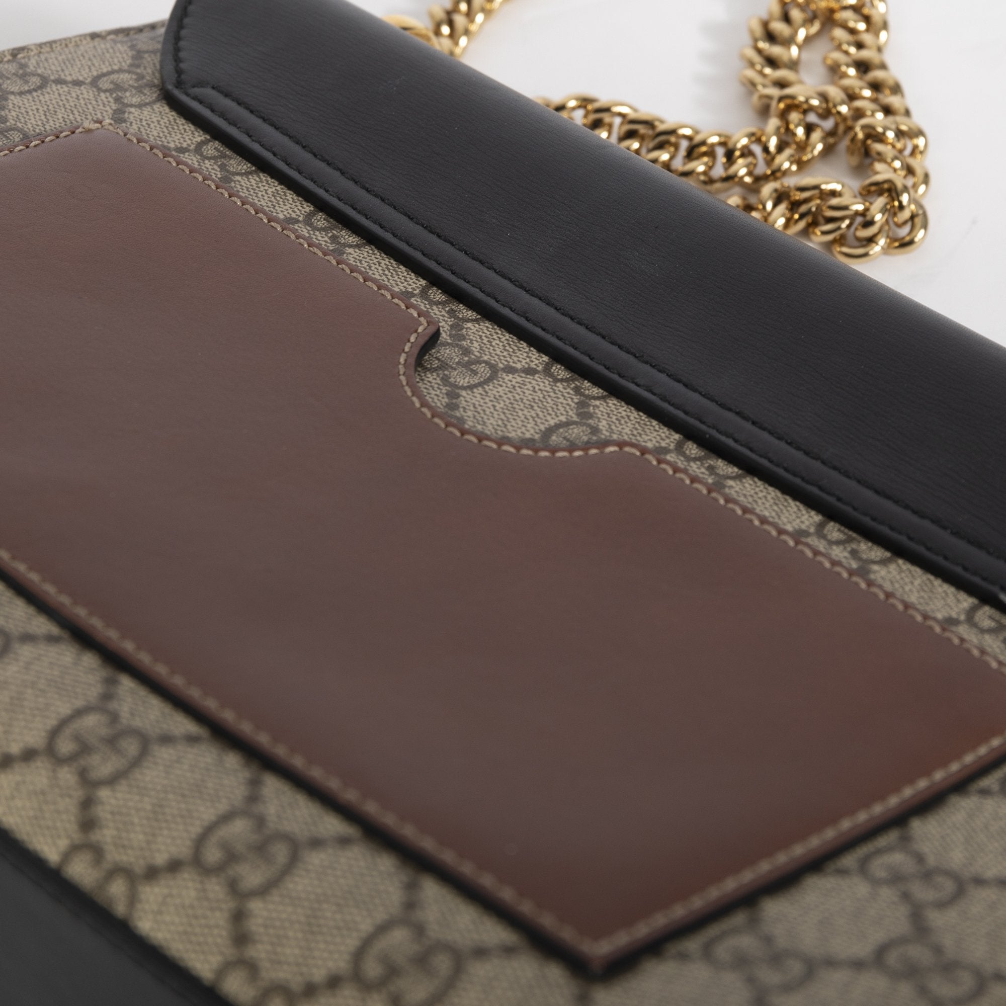 Gucci Medium GG Supreme Padlock Shoulder Bag