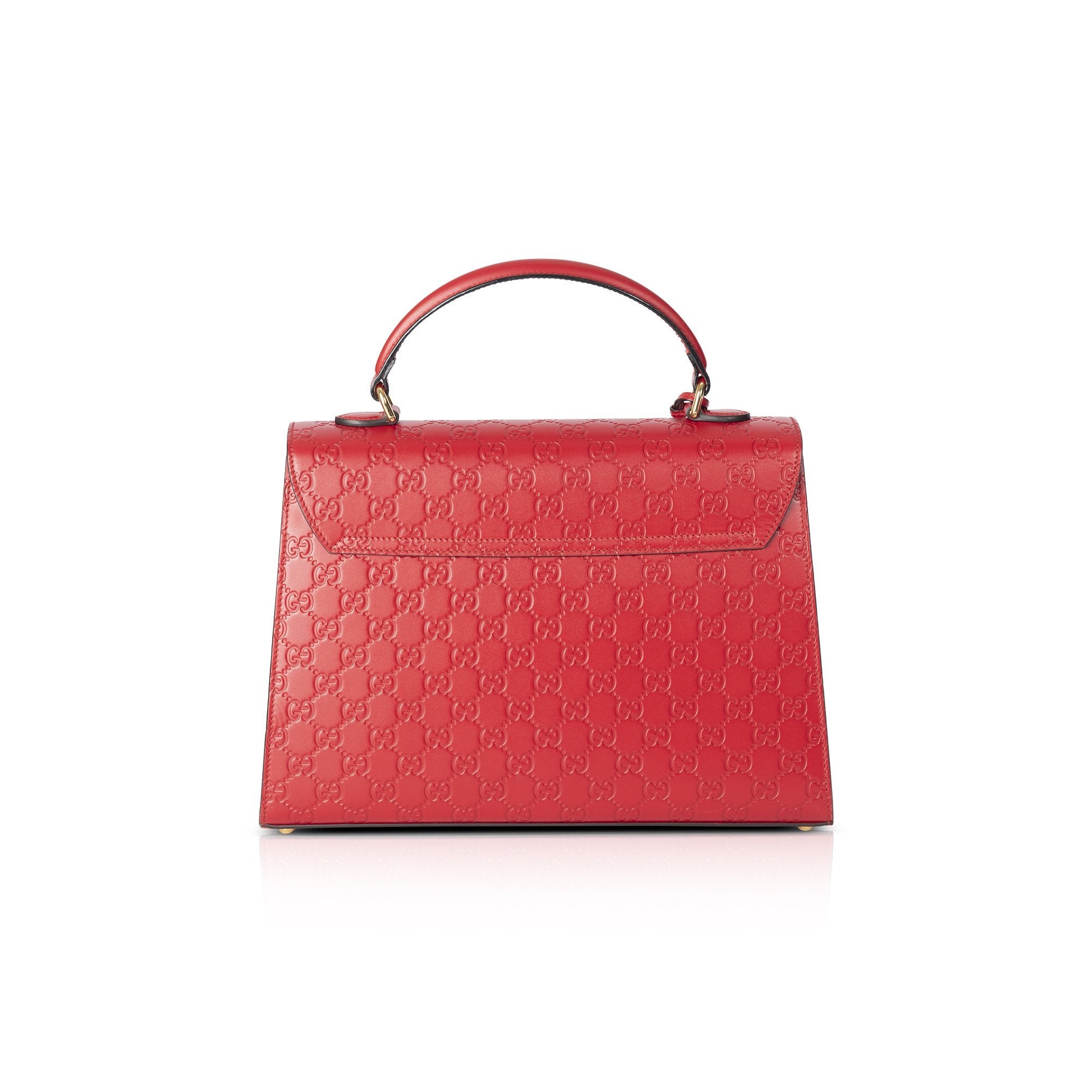 Gucci Medium Guccissima Padlock Top Handle Bag