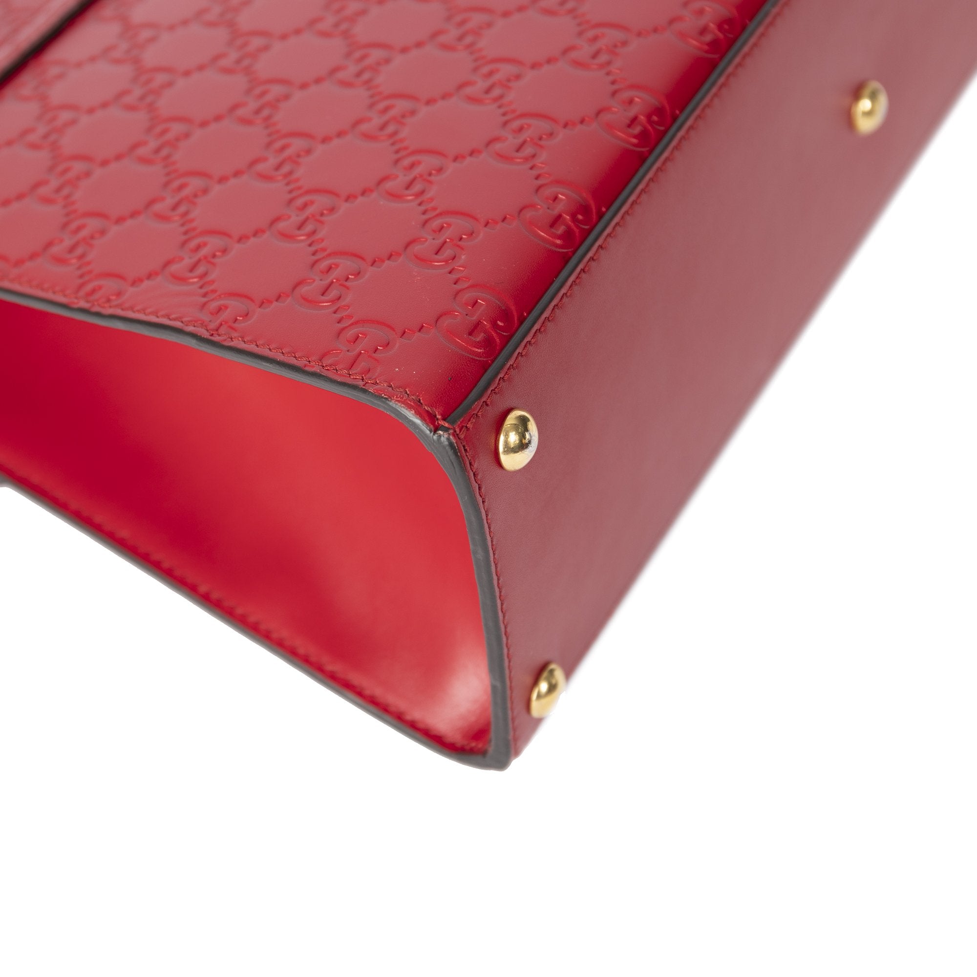 Gucci Medium Guccissima Padlock Top Handle Bag