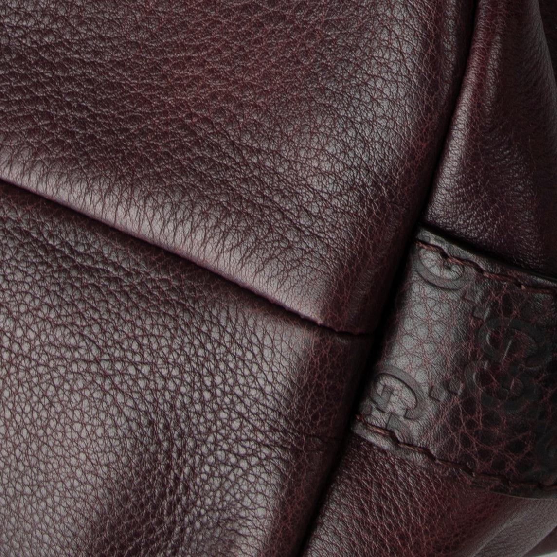 Gucci Medium Leather Bamboo Bar Tote