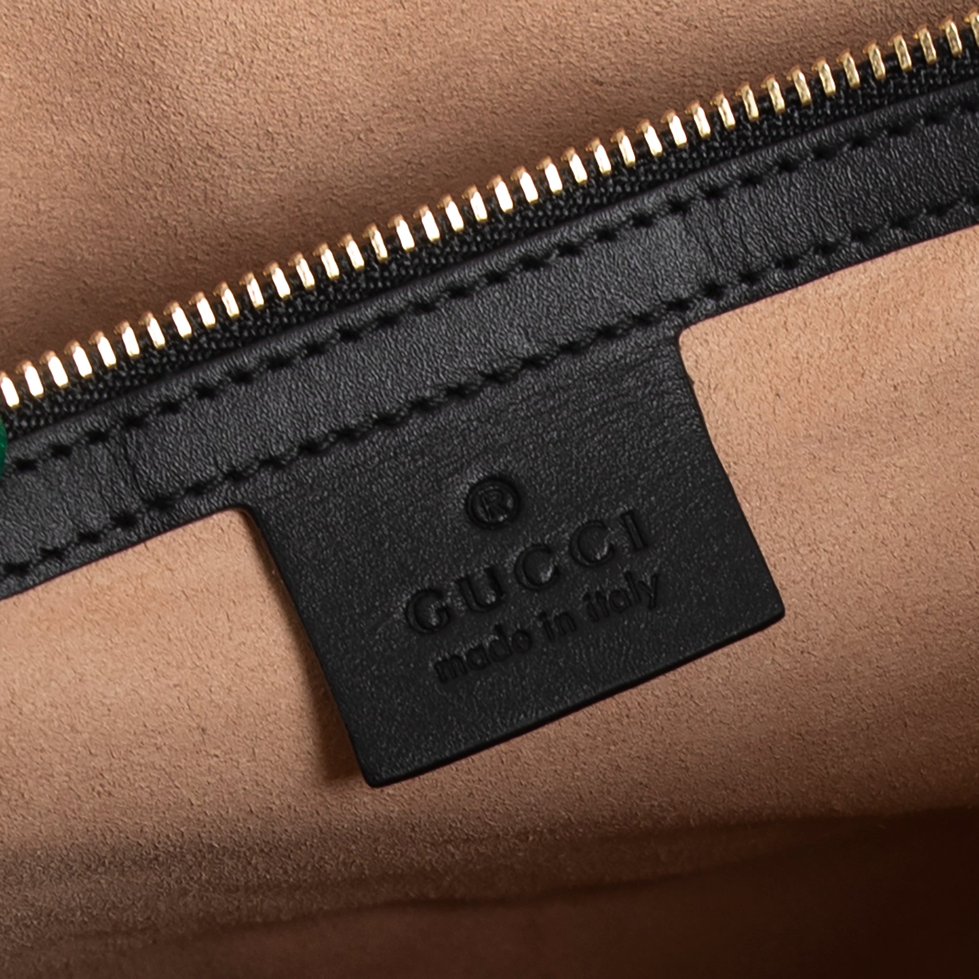 Gucci Medium Suede Ophidia Web Boston Bag