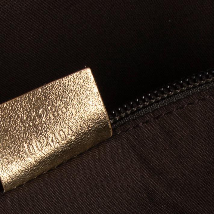 Gucci Metallic Gold GG Canvas Web Shopper Tote
