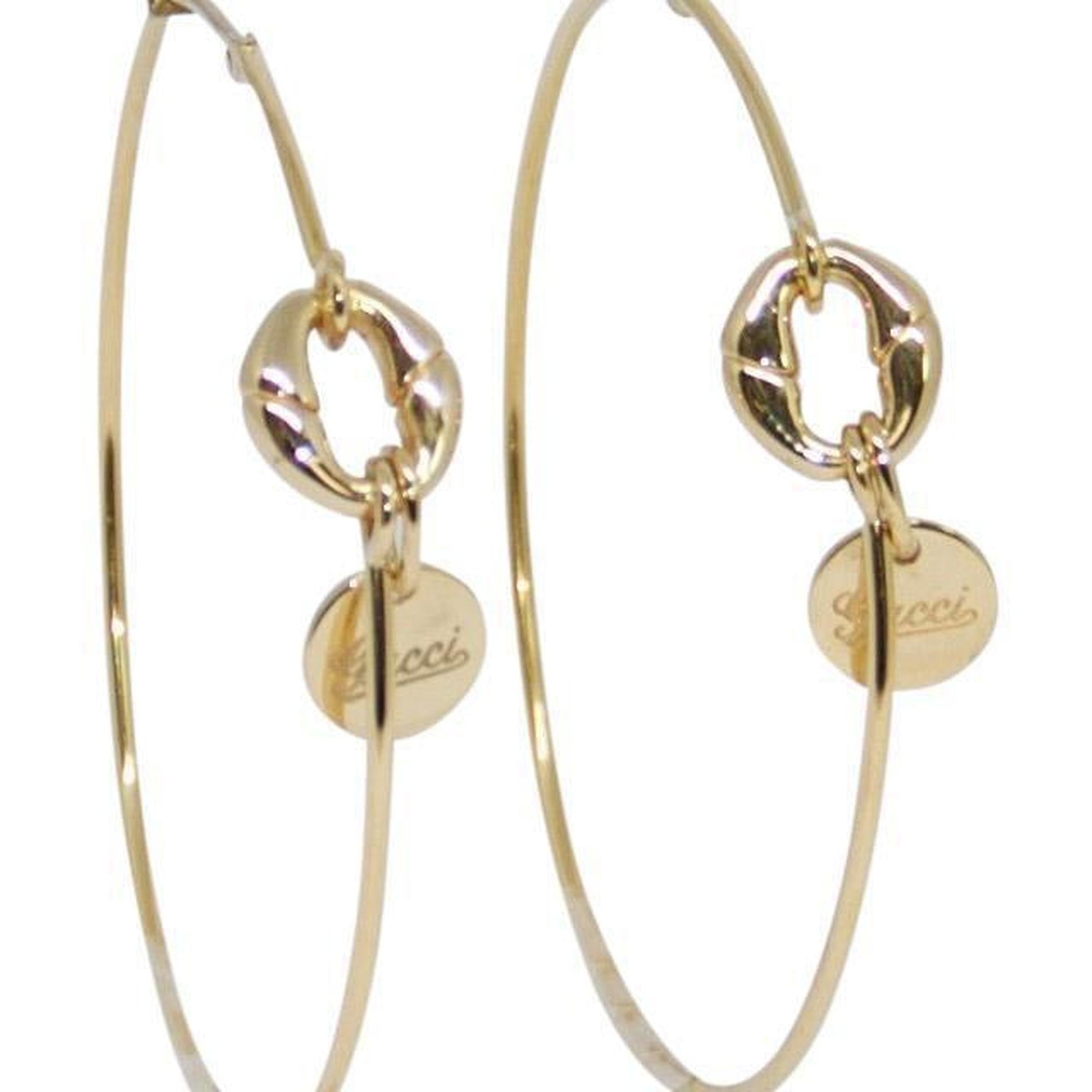 Gucci Metallic Horsebit Hoop Earrings