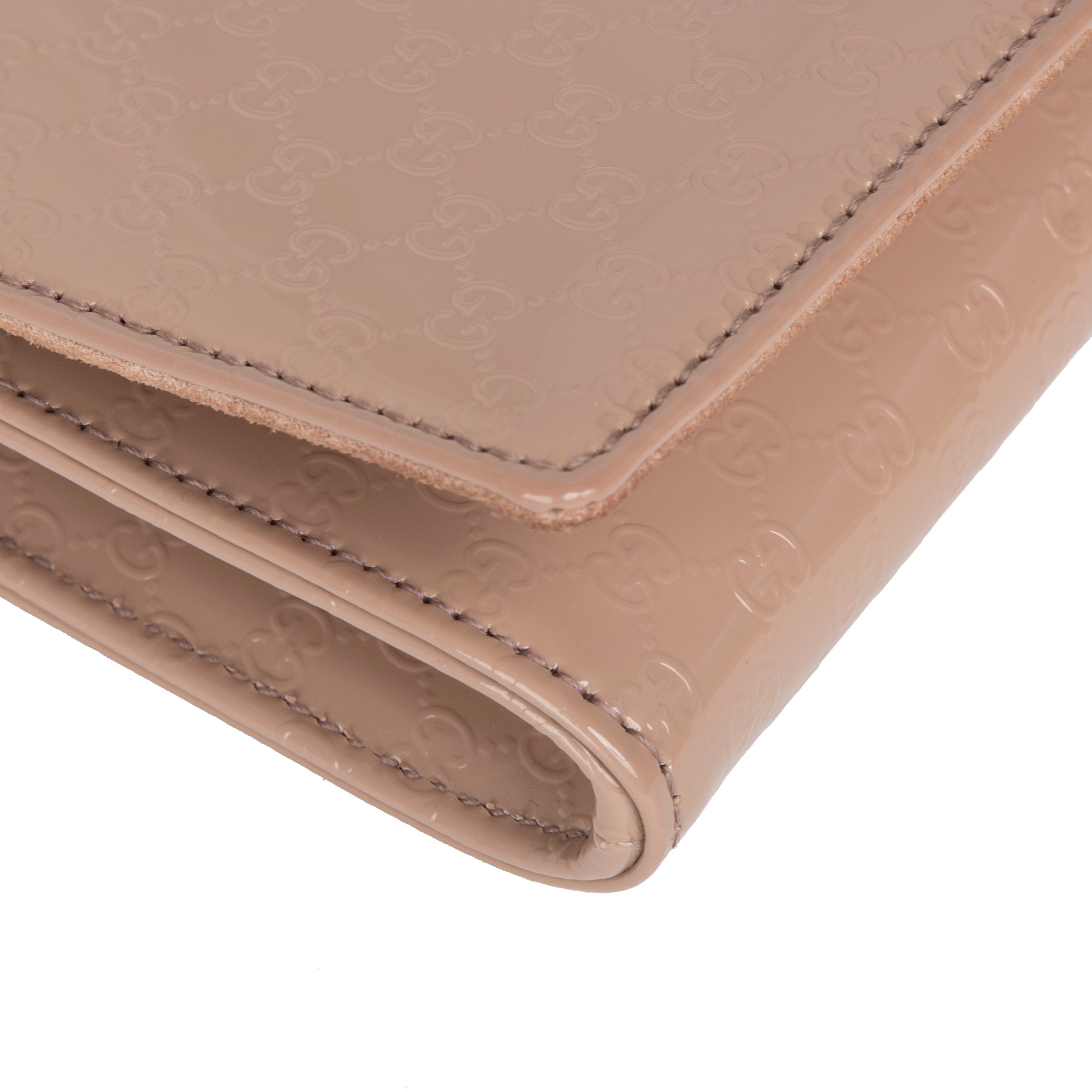 Gucci Microguccissima Patent Leather Broadway Clutch