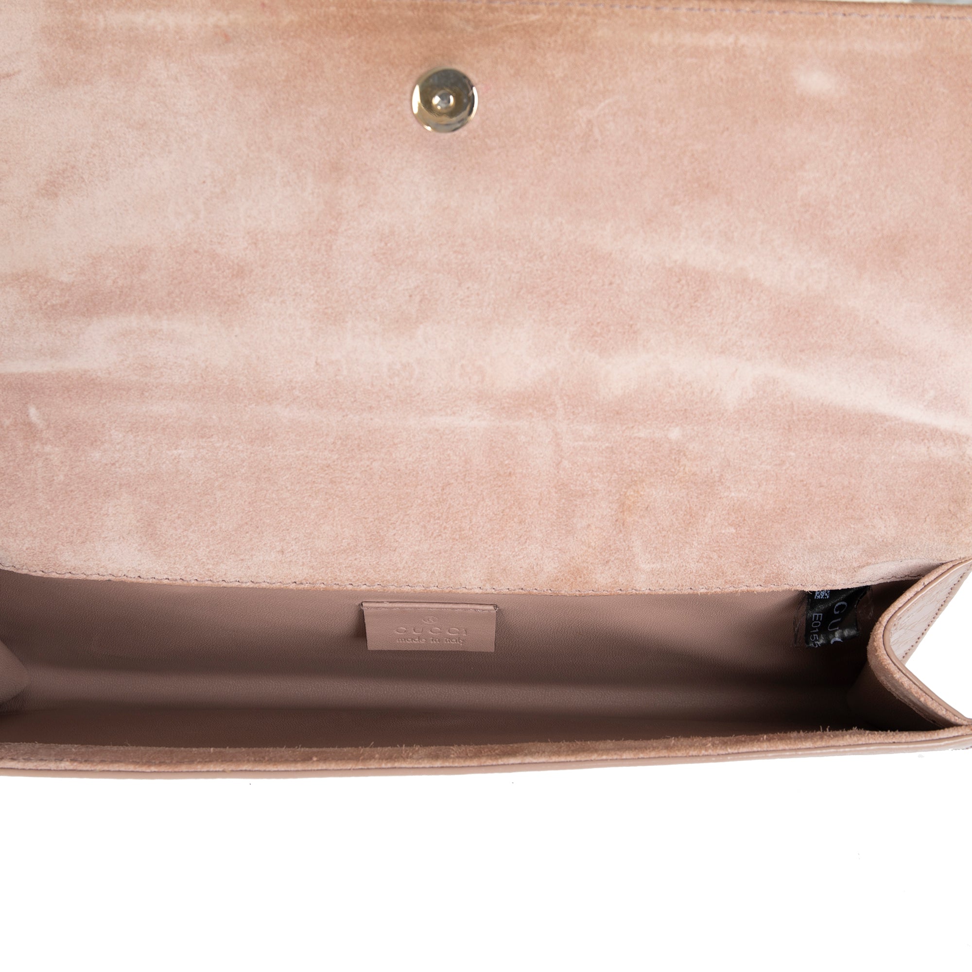 Gucci Microguccissima Patent Leather Broadway Clutch