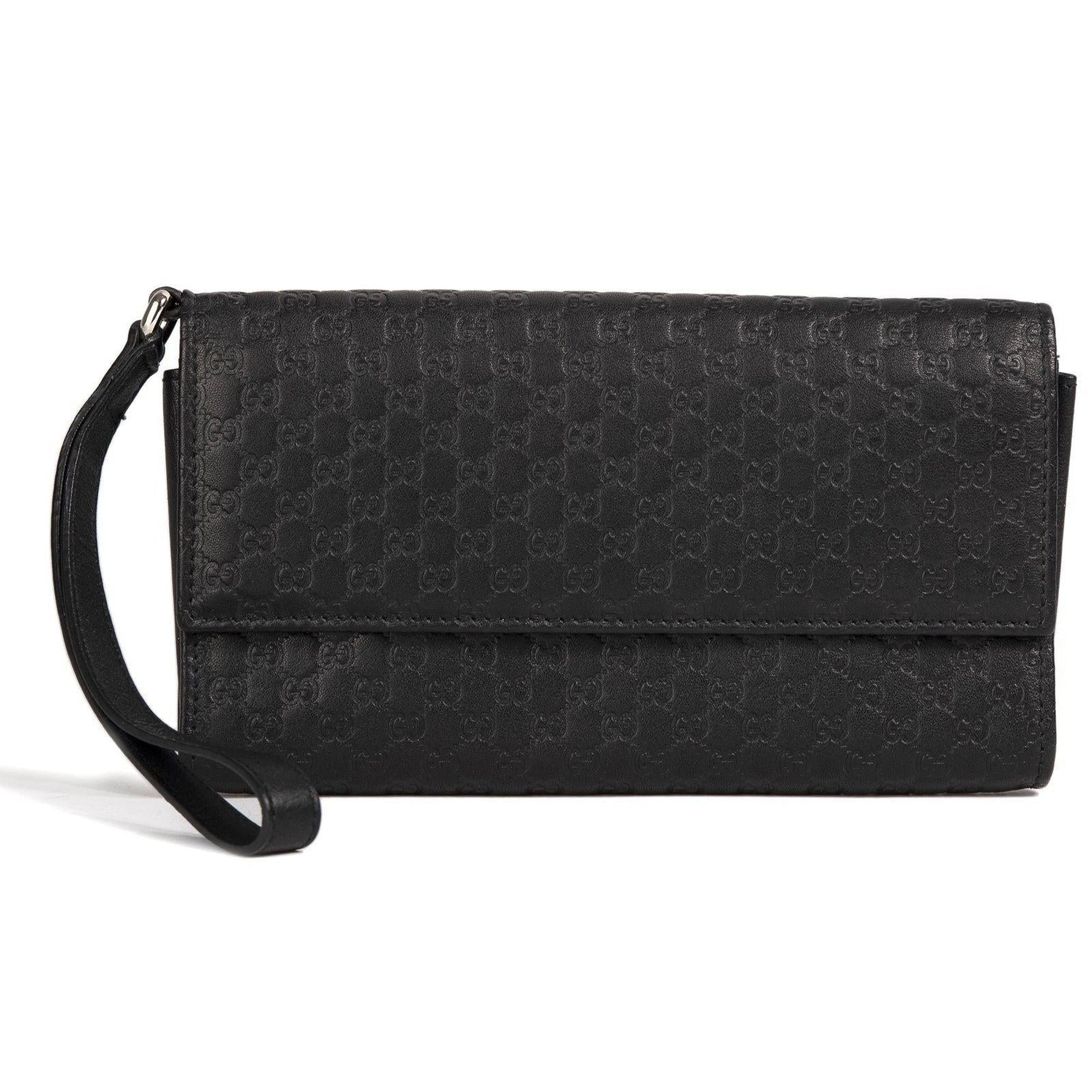 Gucci Microguccissima Travel Wristlet Wallet