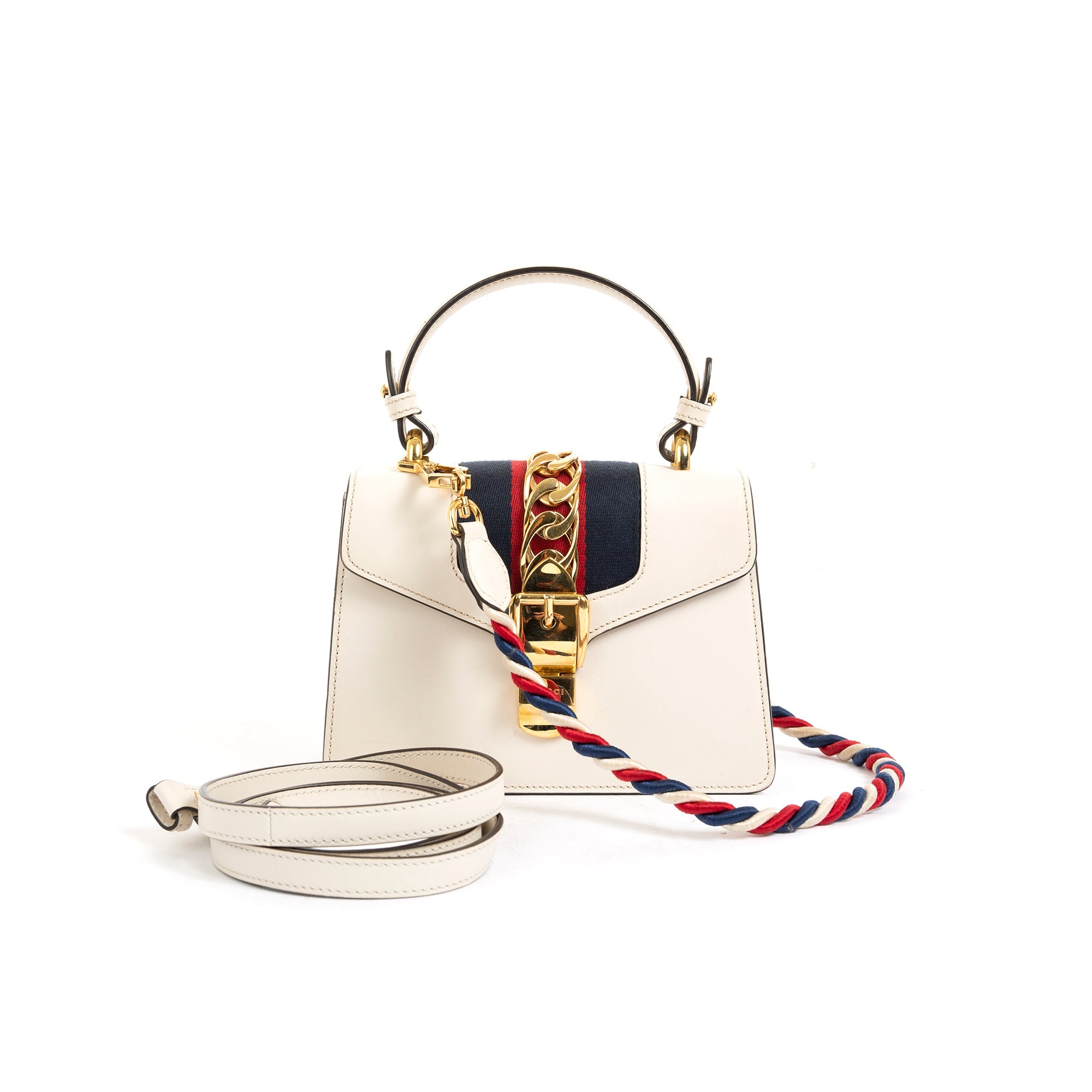 Gucci Mini Sylvie Handle Bag w/ Strap