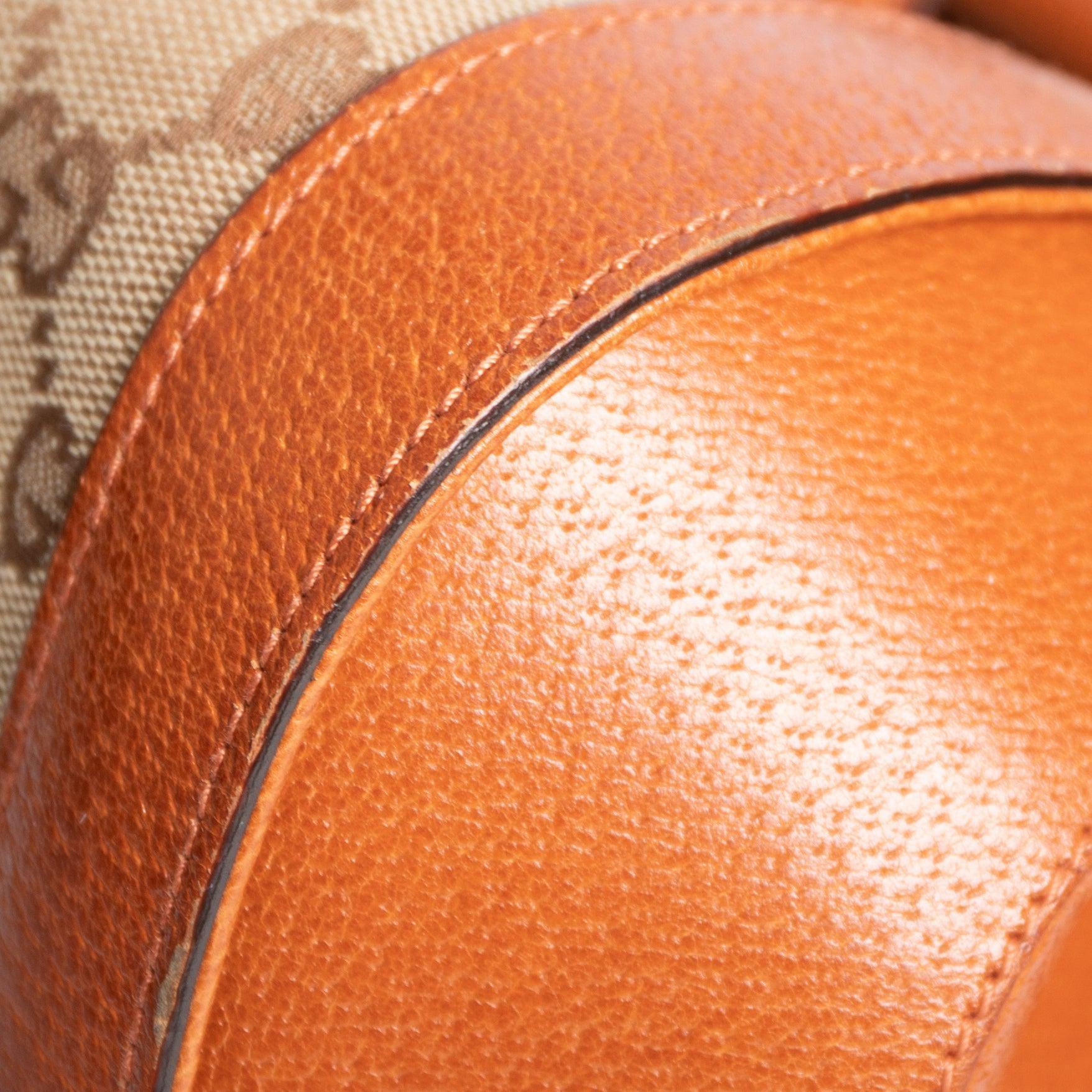 Gucci Monogram Bamboo Bullet Satchel