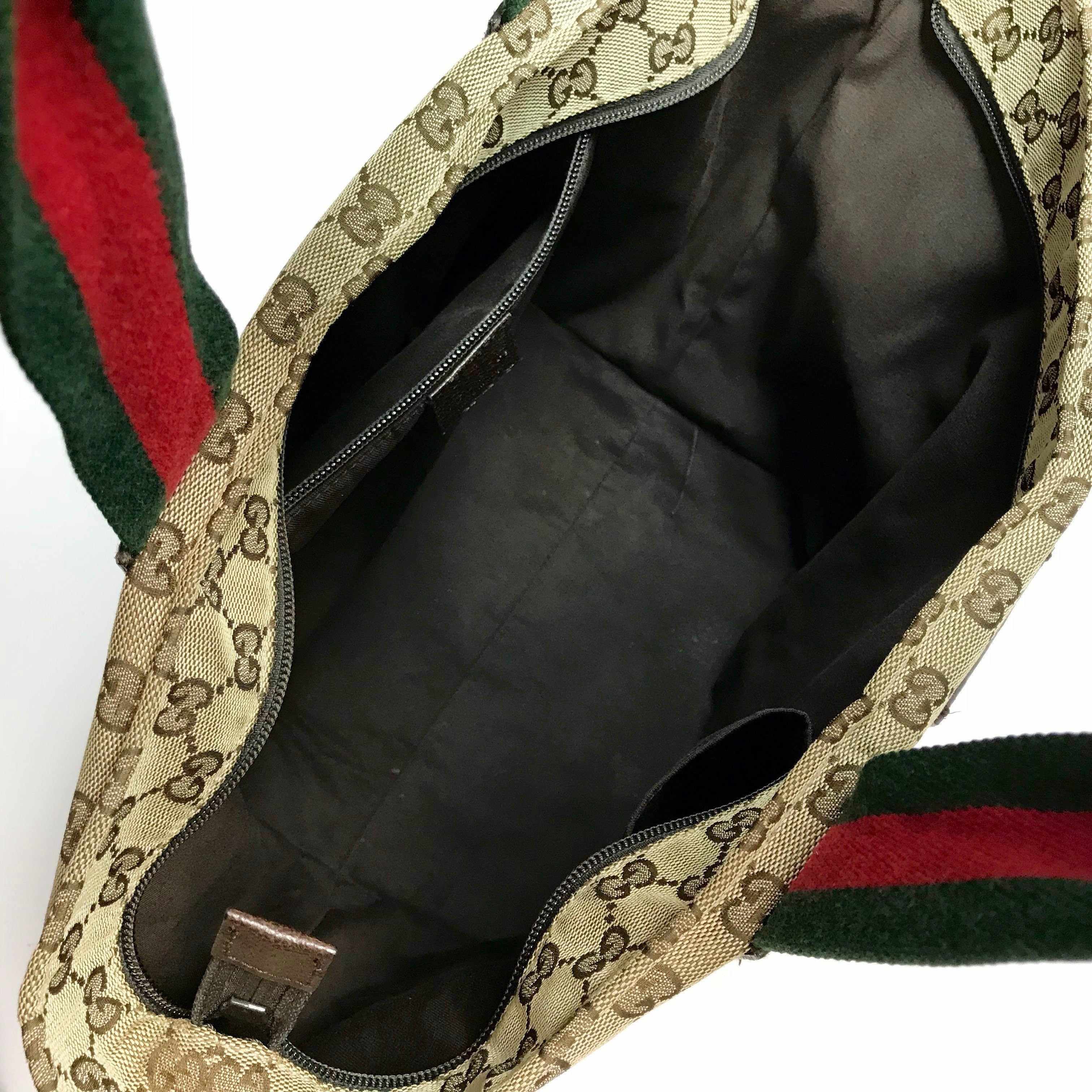 Gucci Monogram Large Web Handle Tote