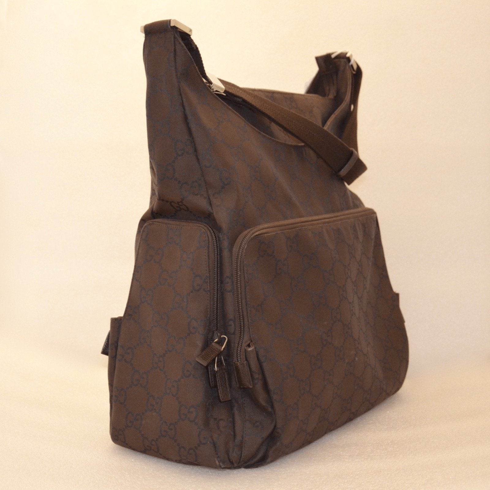 Gucci Monogram Nylon Utility Diaper Bag