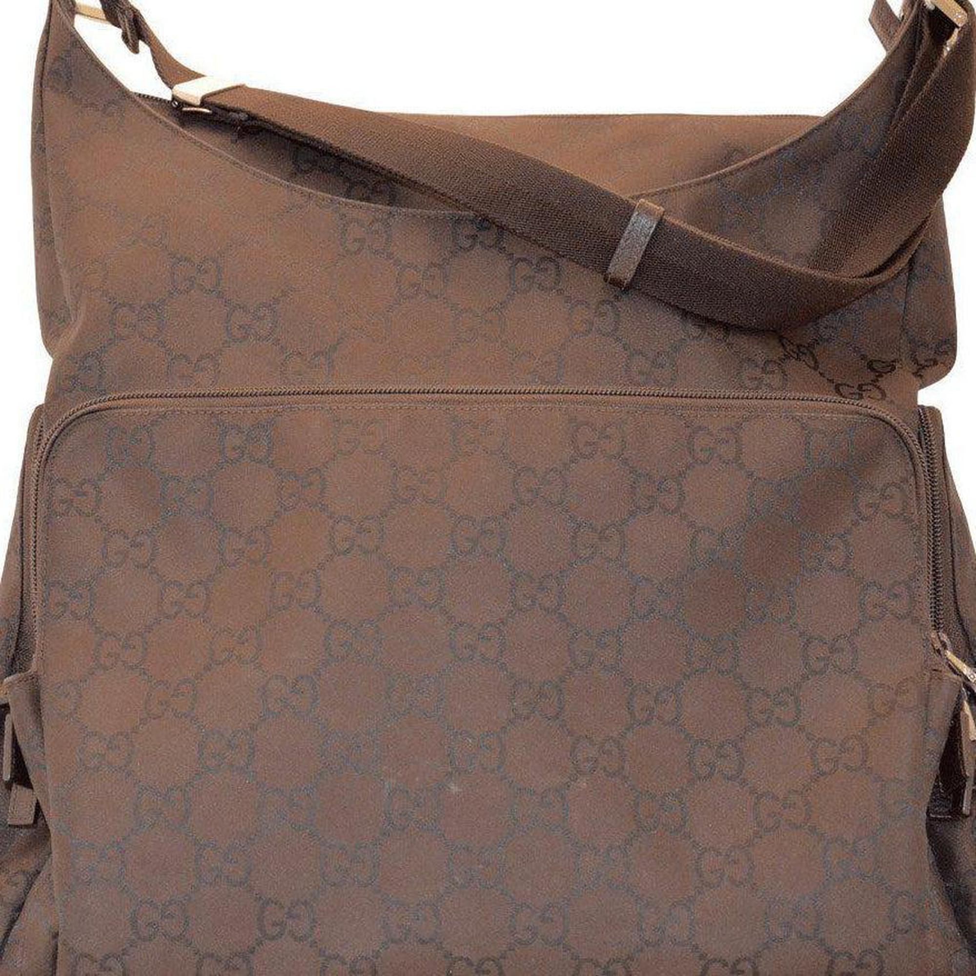 Gucci Monogram Nylon Utility Diaper Bag