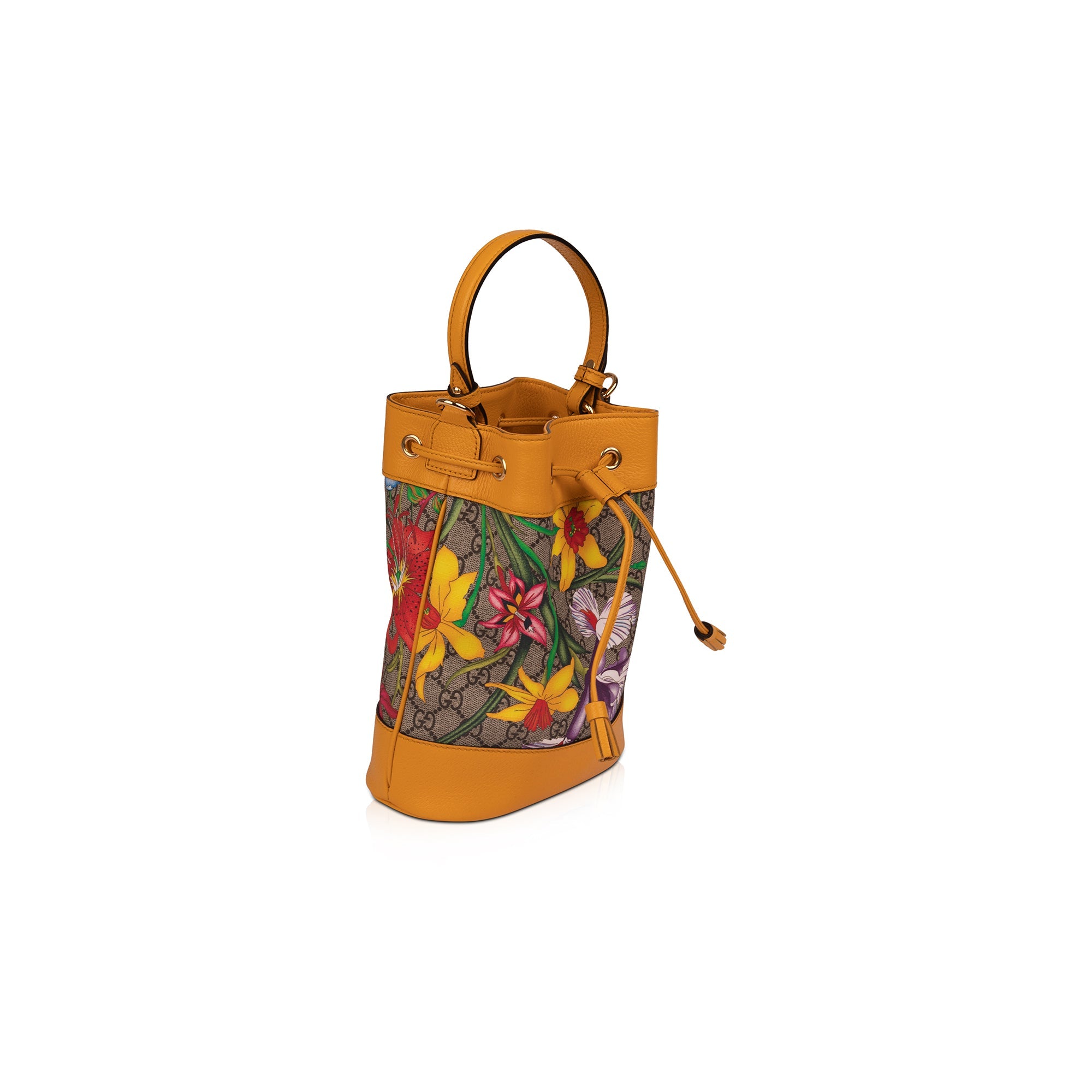 Gucci Ophidia GG Flora Small Bucket Bag