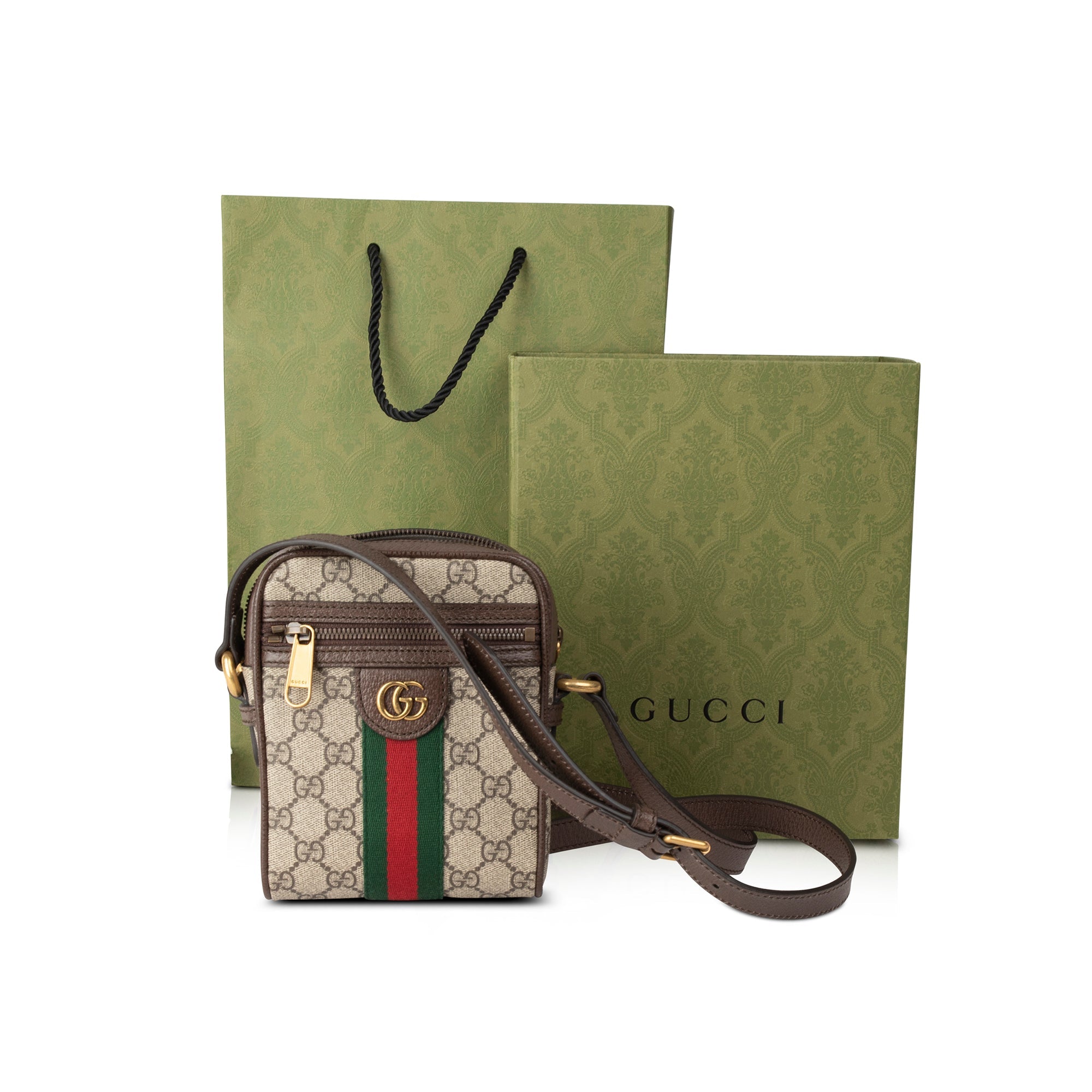 Gucci Ophidia GG Supreme Small Shoulder Bag w/ Box