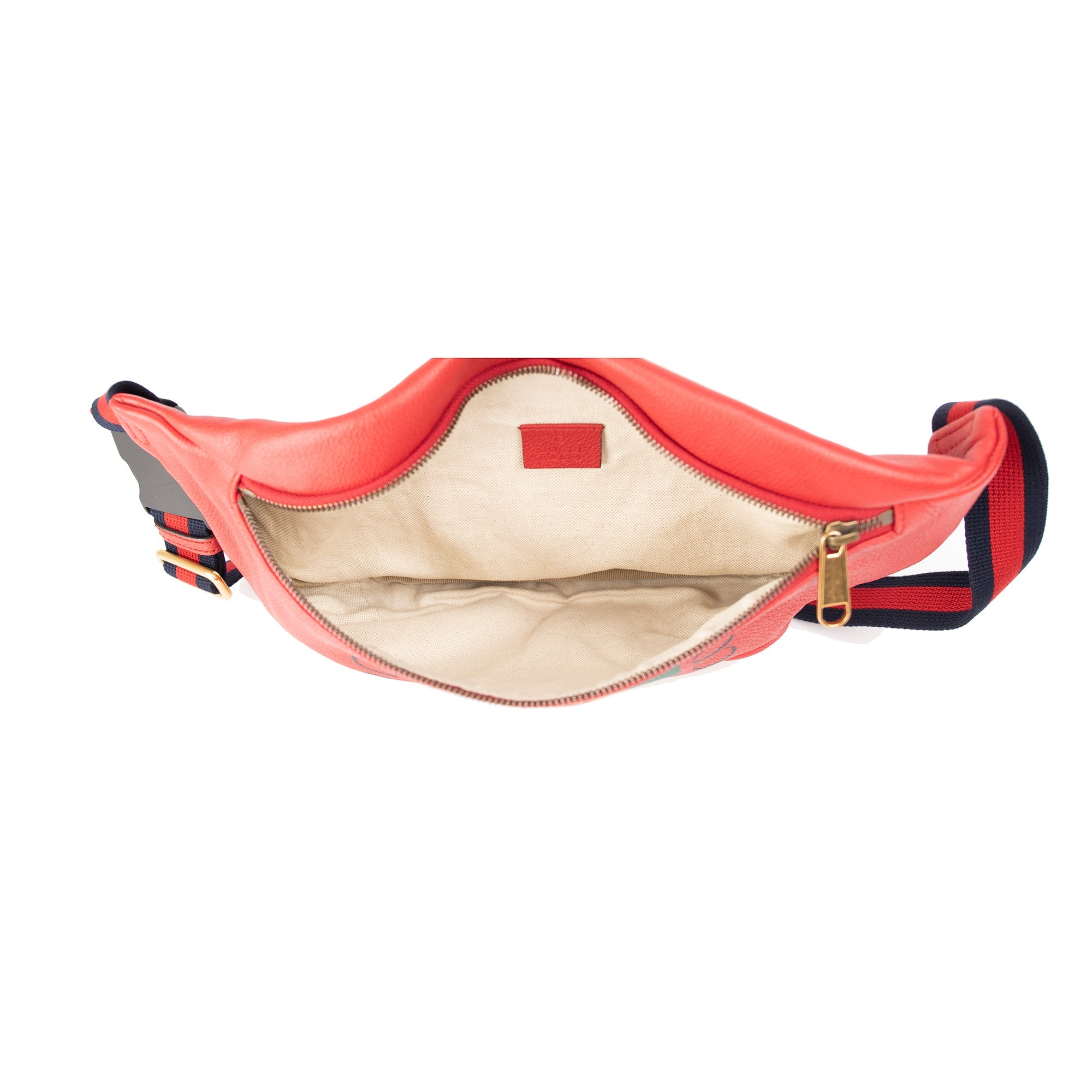 Gucci Print Leather Belt Bag