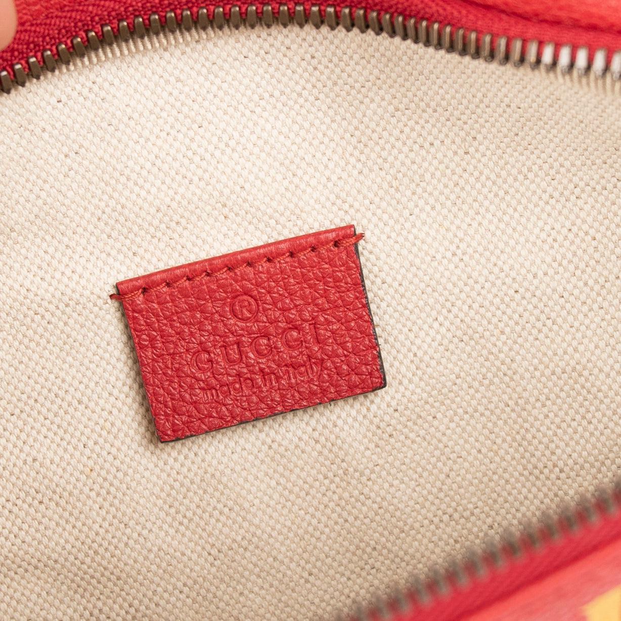 Gucci Print Leather Belt Bag