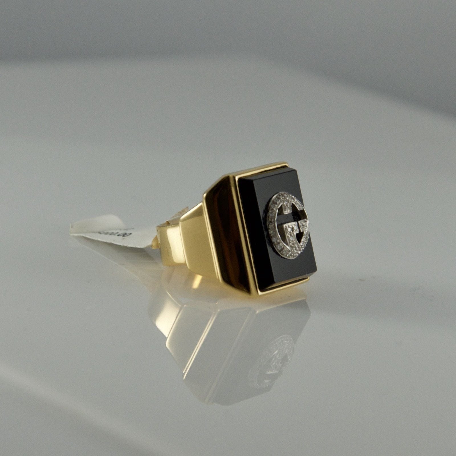 Gucci Rare Onyx and Diamond Ring
