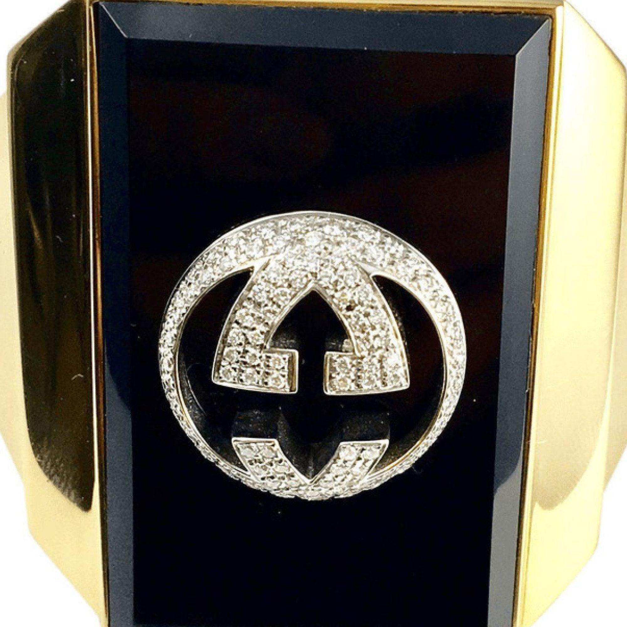 Gucci Rare Onyx and Diamond Ring