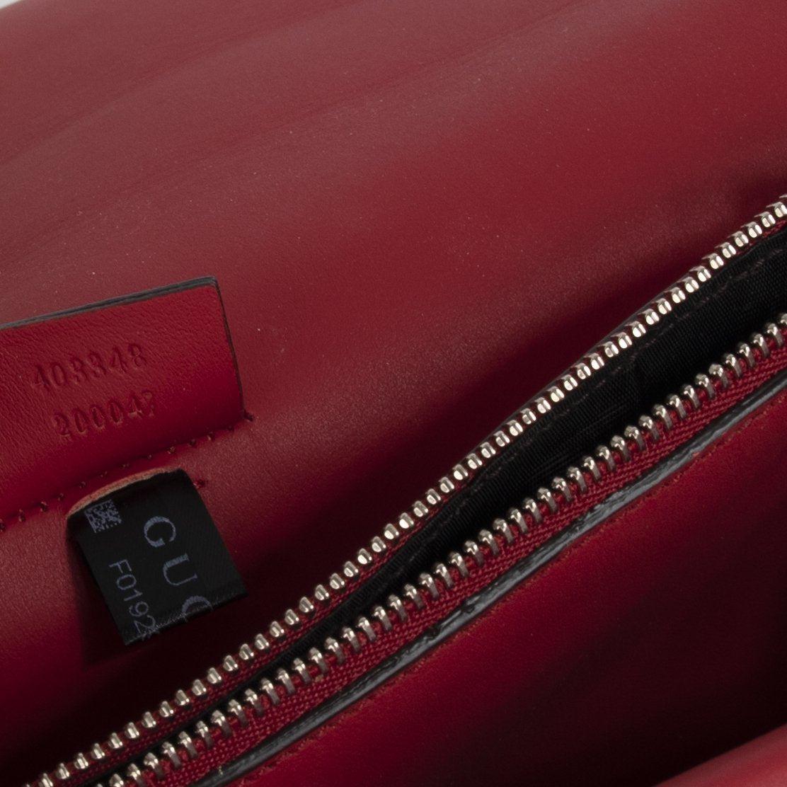 Gucci Red Suede Dionysus Medium Shoulder Bag w/ Box