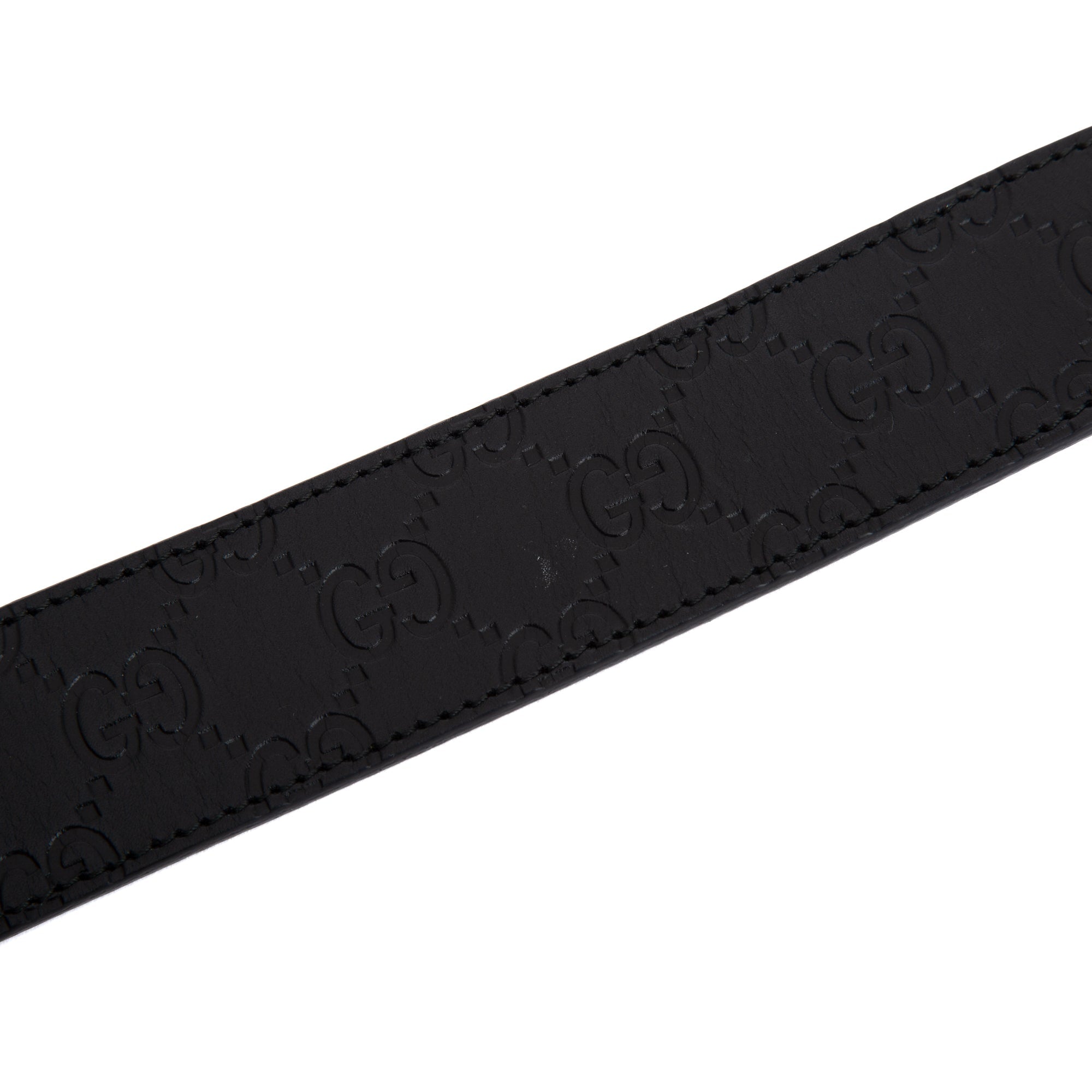 Gucci Reversible Gucci Signature Leather Belt w/ Box