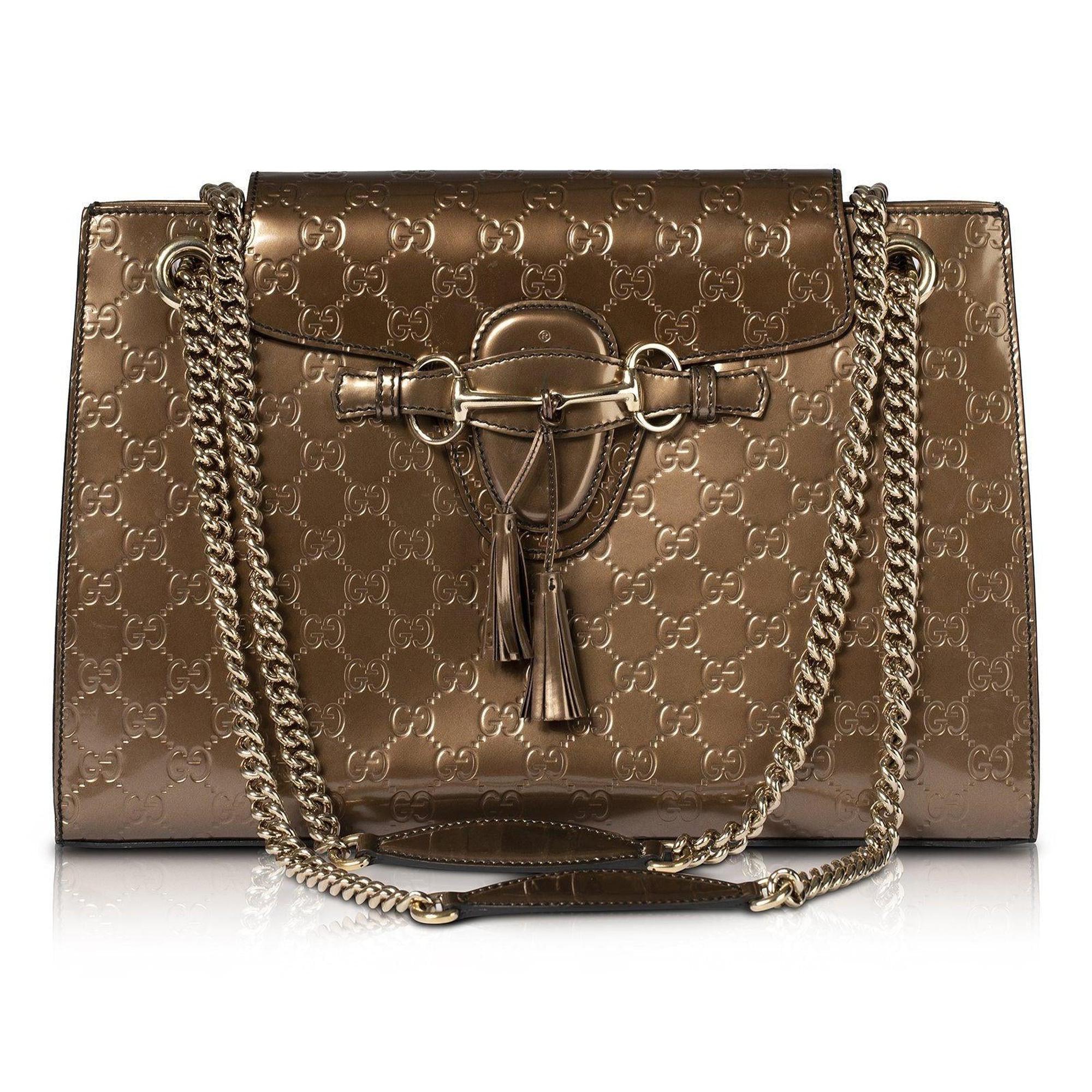 Gucci Signature Large Emily Chain Shoulder Bag
