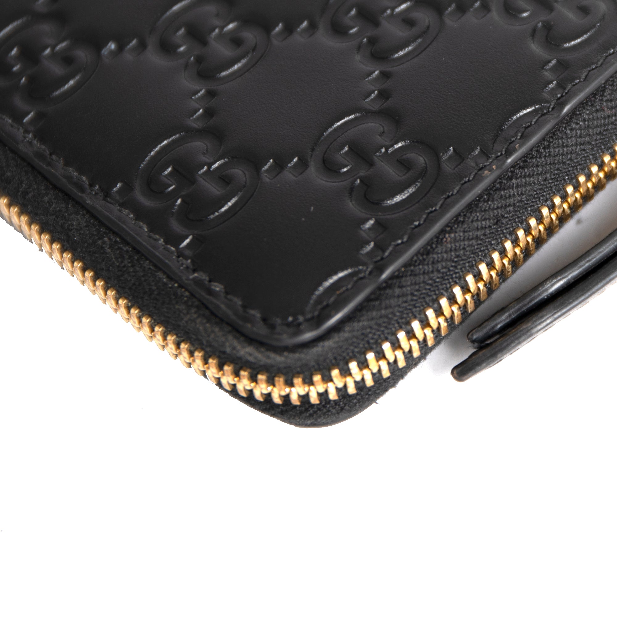 Gucci Signature Leather Card Case w/ Box