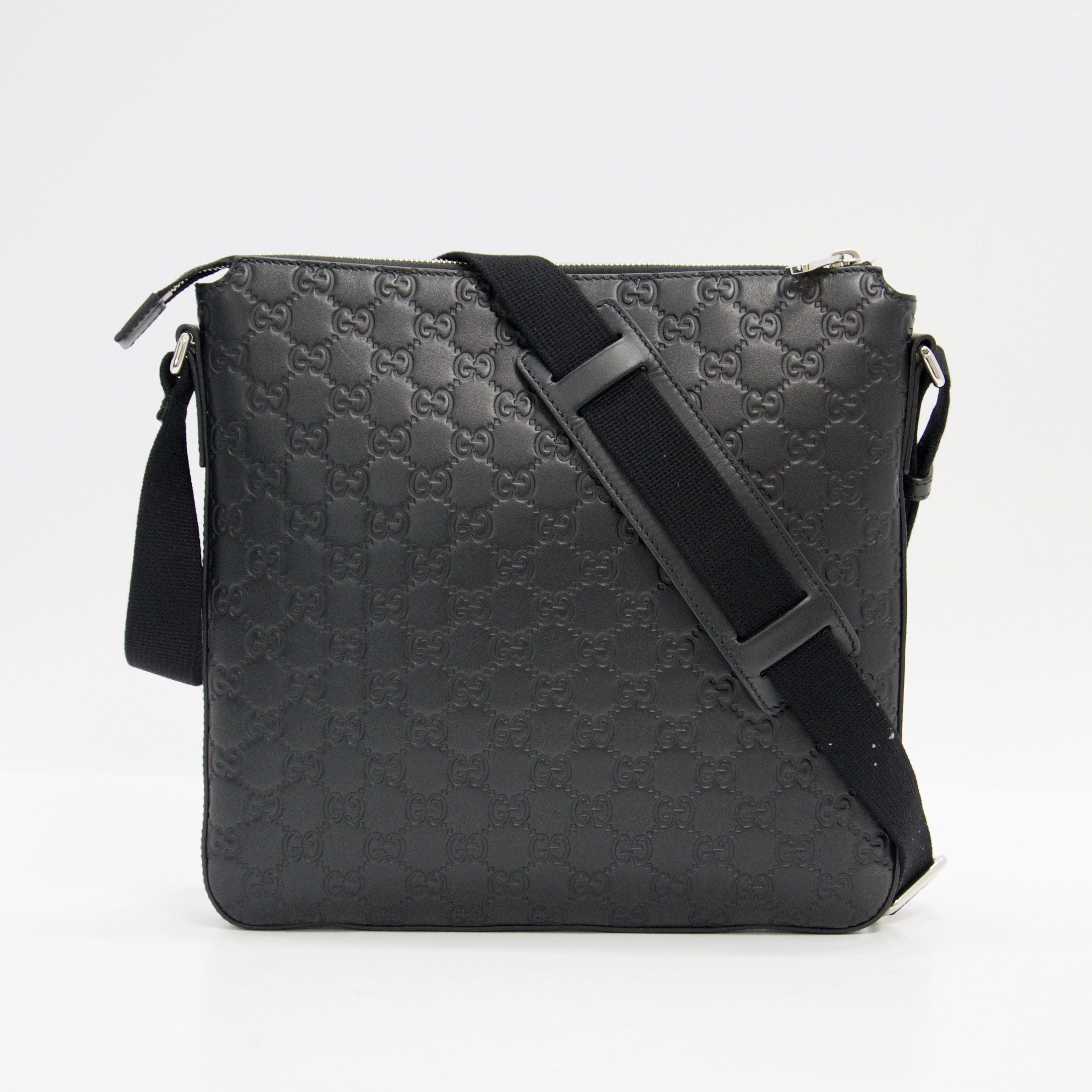 Gucci Signature Leather Messenger Bag