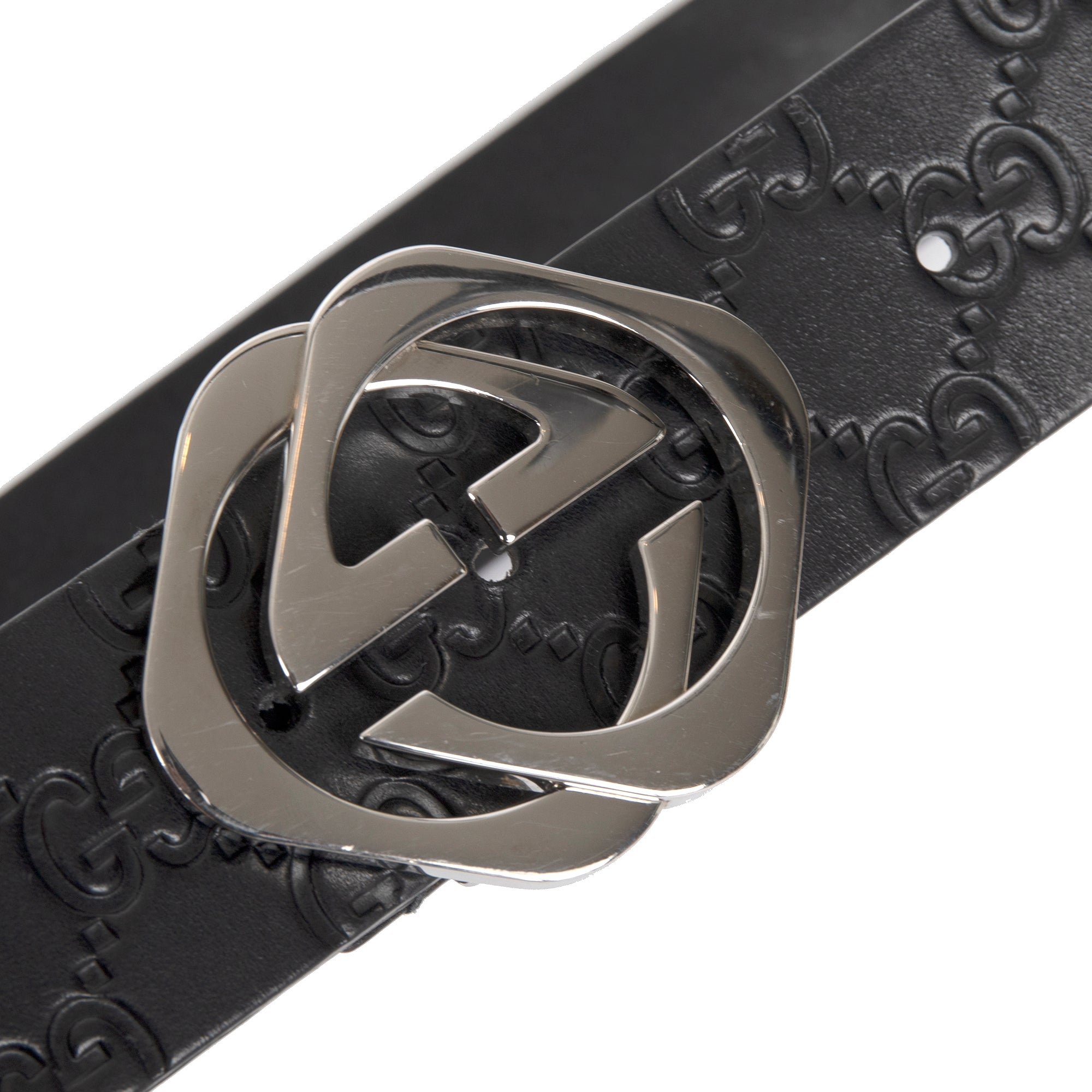 Gucci Signature Leather Square G Buckle Belt