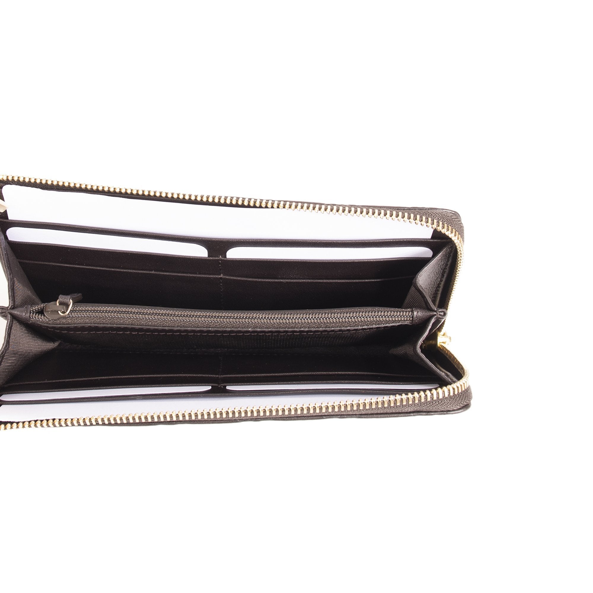 Gucci Signature Zip Around Wallet w/ Box