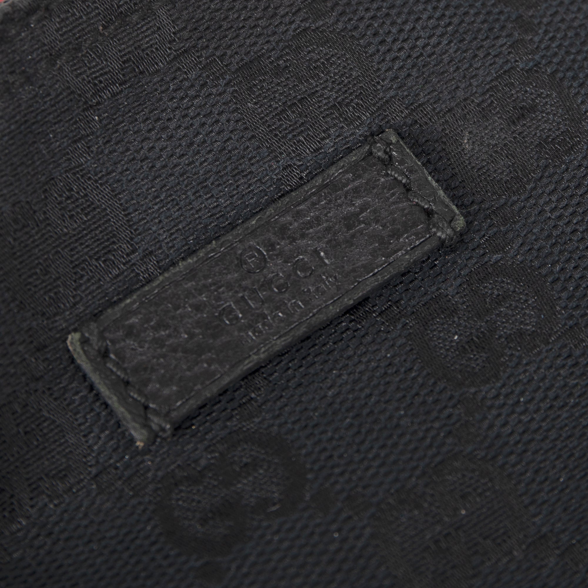 Gucci Small Black GG Canvas Web Crossbody Bag w/ Box