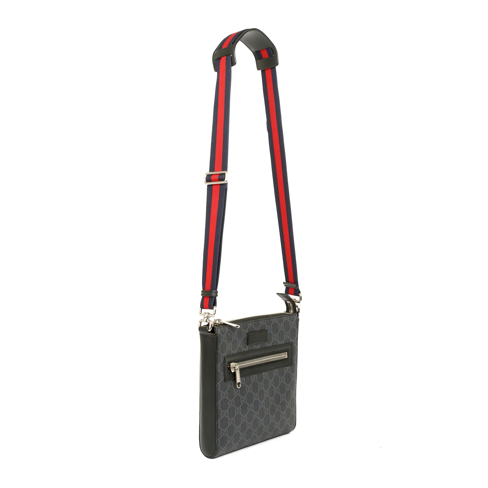 Gucci Small Black GG Supreme Messenger Bag