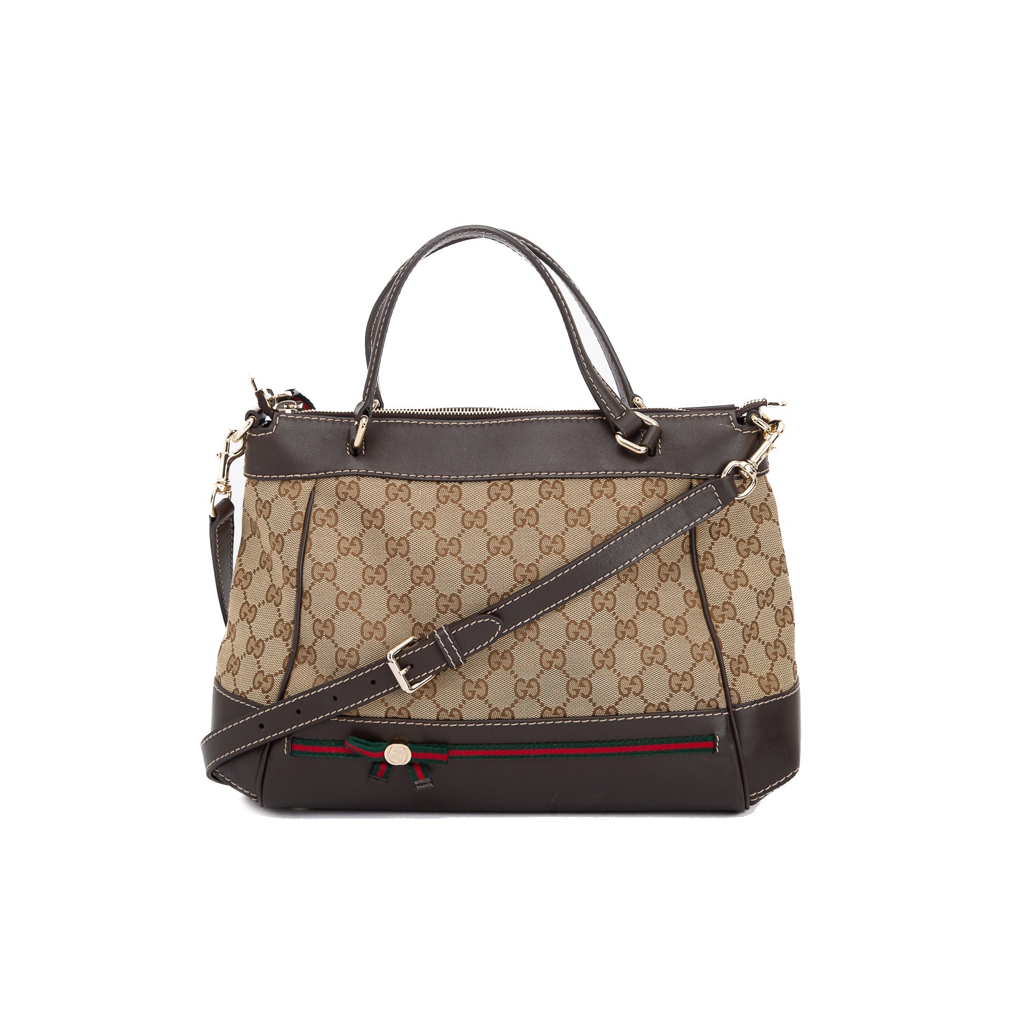 Gucci Small GG Canvas Mayfair Convertible Tote w/ Strap