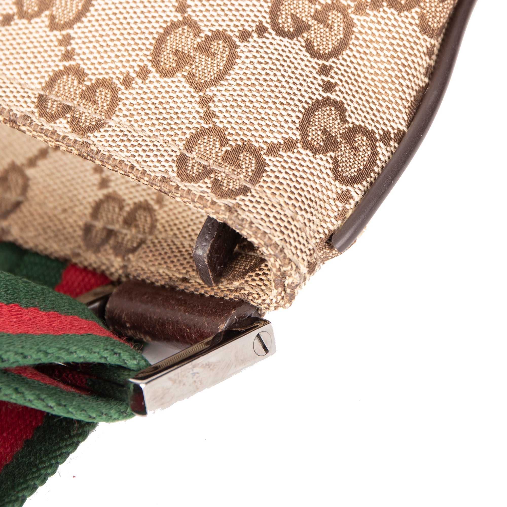 Gucci Small GG Canvas Web Crossbody Bag